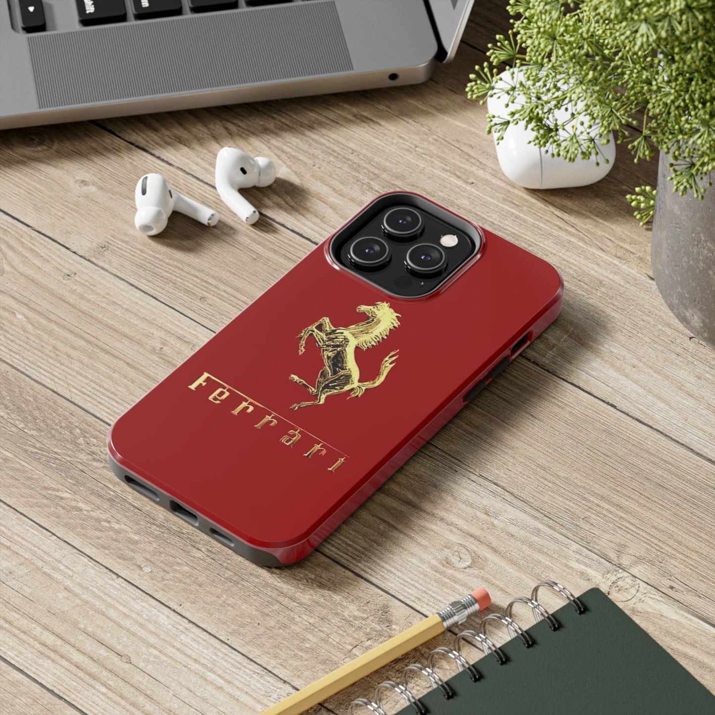 Ferrari Tough Phone Case, Durable Cell Phone Cover, Stylish Protection for Car Enthusiasts, Gift for Ferrari Lovers, Sports Car Accessory