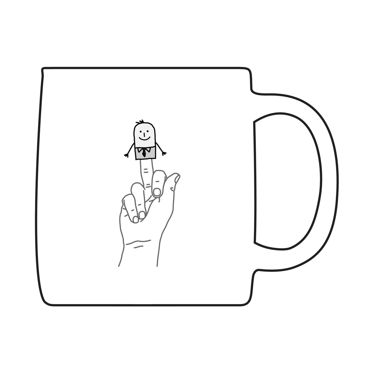 Engraved Smile Mug, Cheerful Coffee Cup, Personalized Gift, Unique Office Decor, Funny Character Design