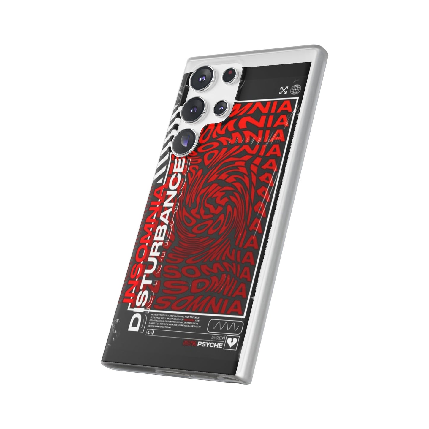 Insomnia Flexi Cases | Stylish Phone Cover for Night Owls, Unique Design, Perfect Gift for Students, Trendy Accessory, Phone Protection