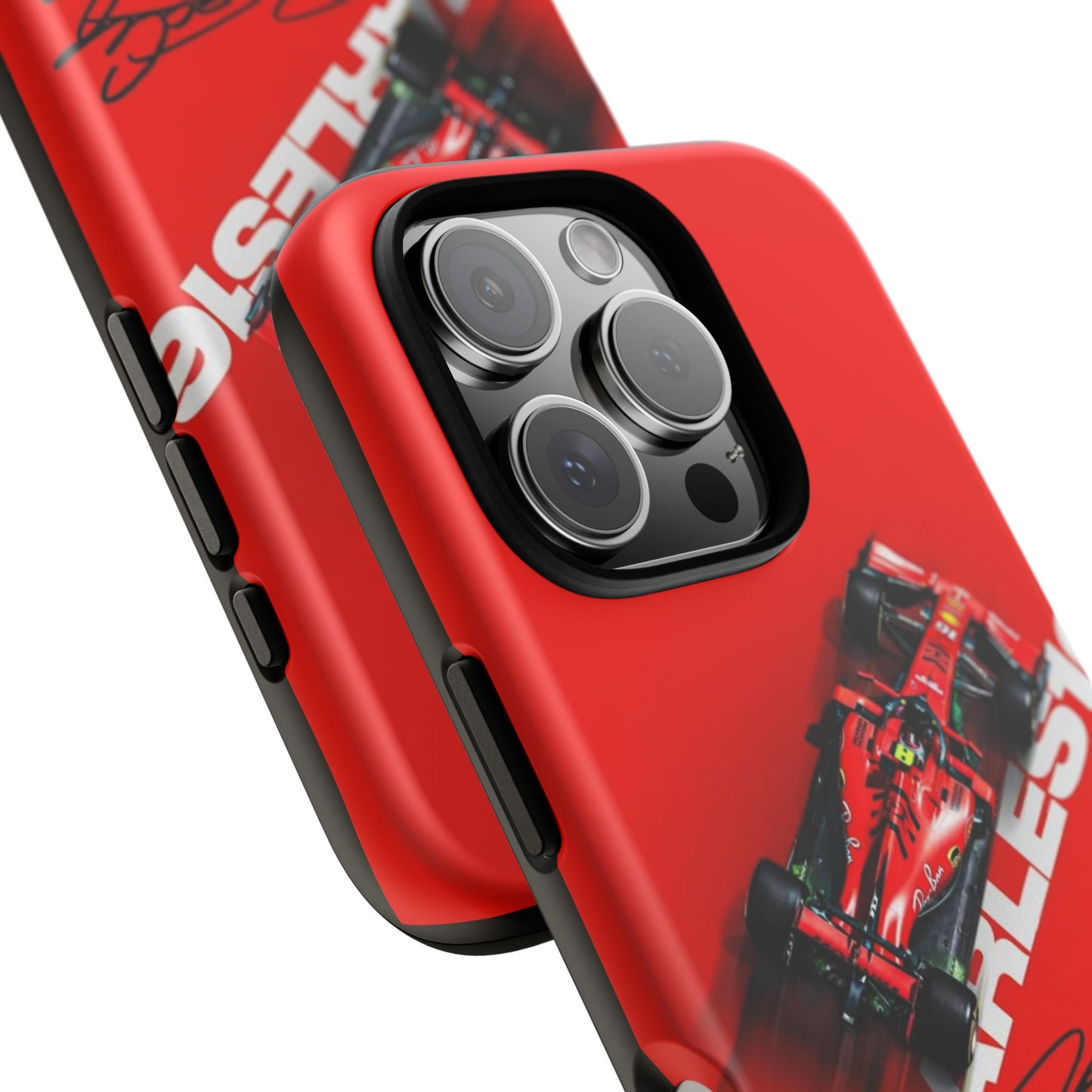 Stylish Phone Case for Racing Fans | Automotive Gift | Charles Leclerc Inspired Design | Ferrari Merchandise | Red Sports Case