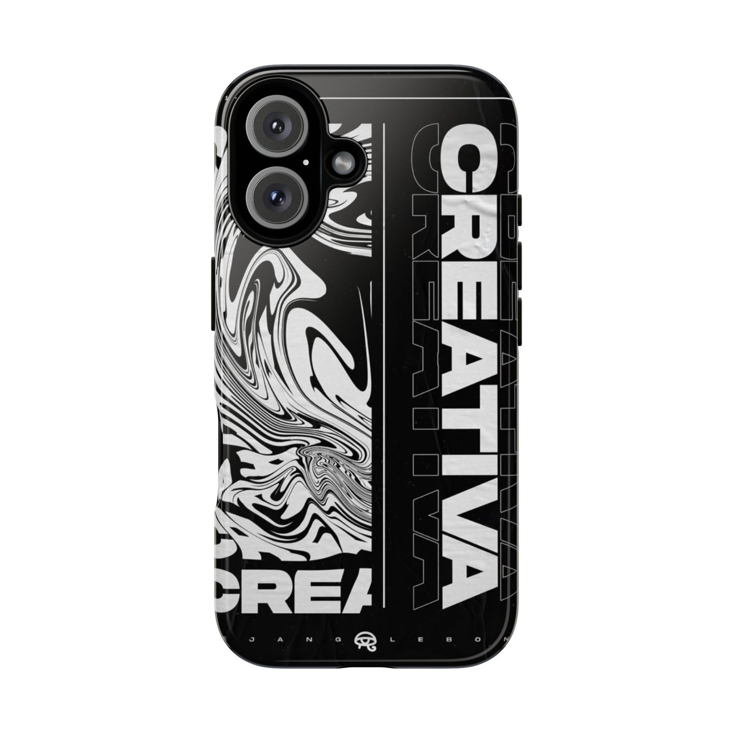 Bold Creative Phone Case, Stylish Black Marble Art, Tough Phone Cover, Gift for Artists, Unique Smartphone Protector