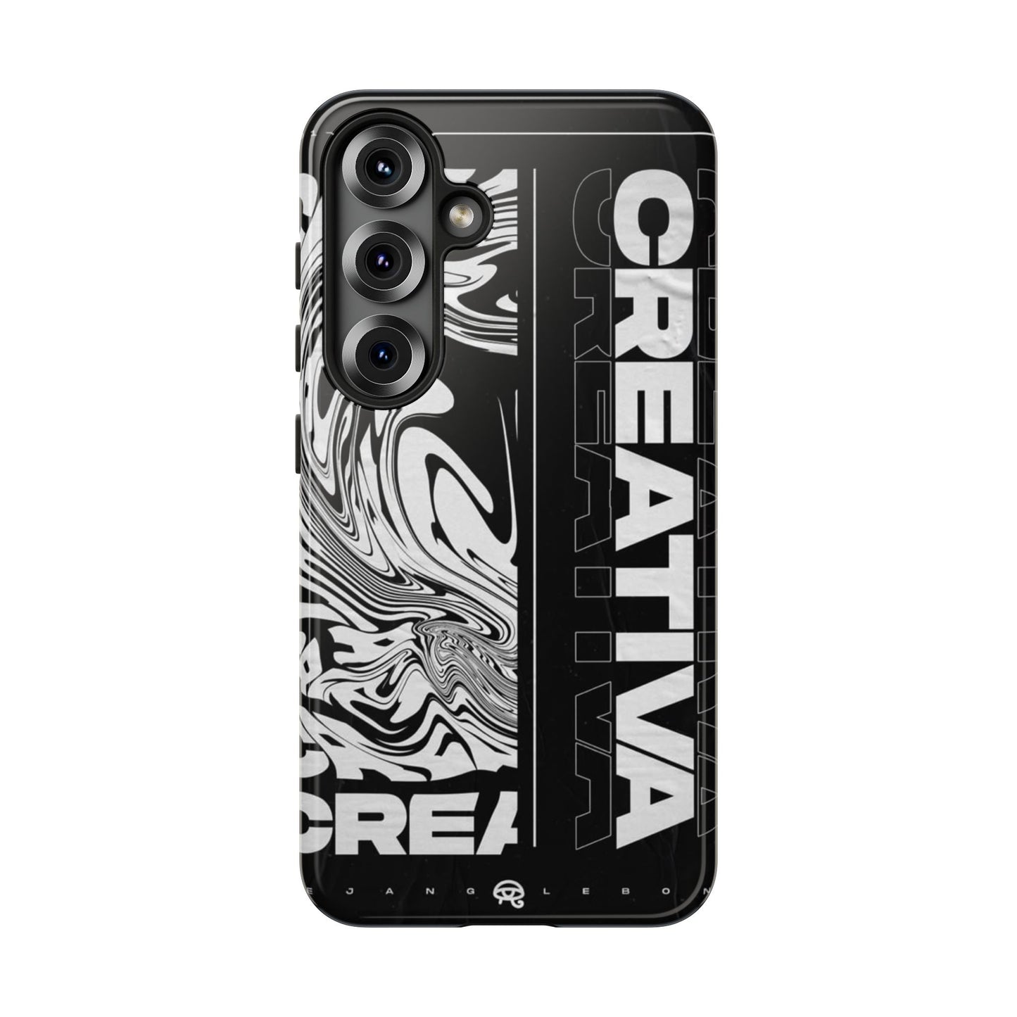 Bold Creative Phone Case, Stylish Black Marble Art, Tough Phone Cover, Gift for Artists, Unique Smartphone Protector