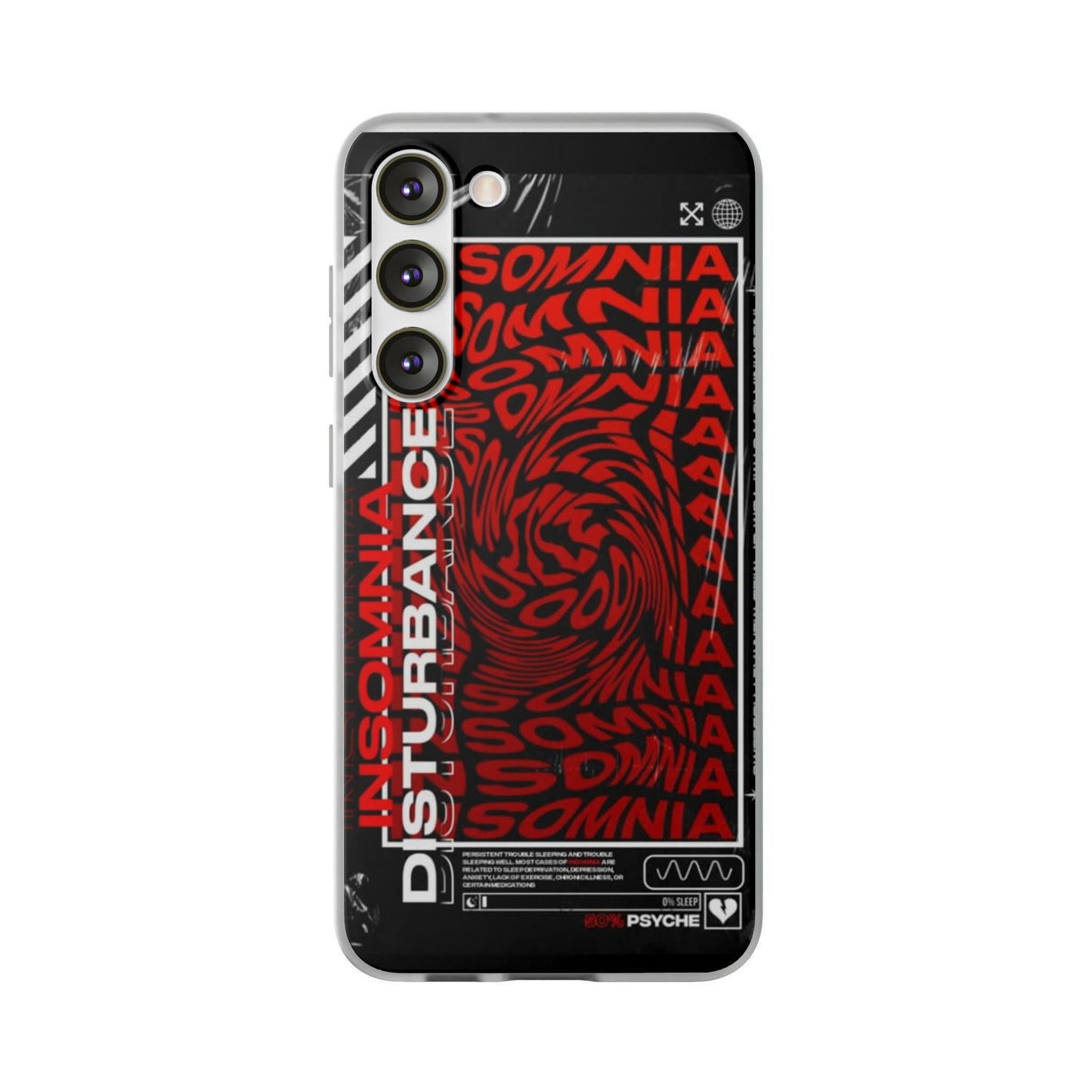 Insomnia Flexi Cases | Stylish Phone Cover for Night Owls, Unique Design, Perfect Gift for Students, Trendy Accessory, Phone Protection