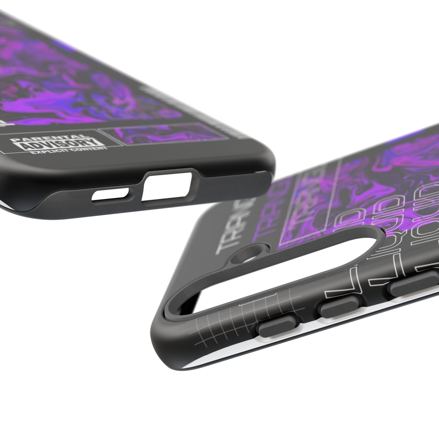 Abstract Purple Liquid Phone Case, Tough Phone Cover, Trendy Phone Accessory, Unique Gift for Tech Lovers, Modern Design for All Occasions