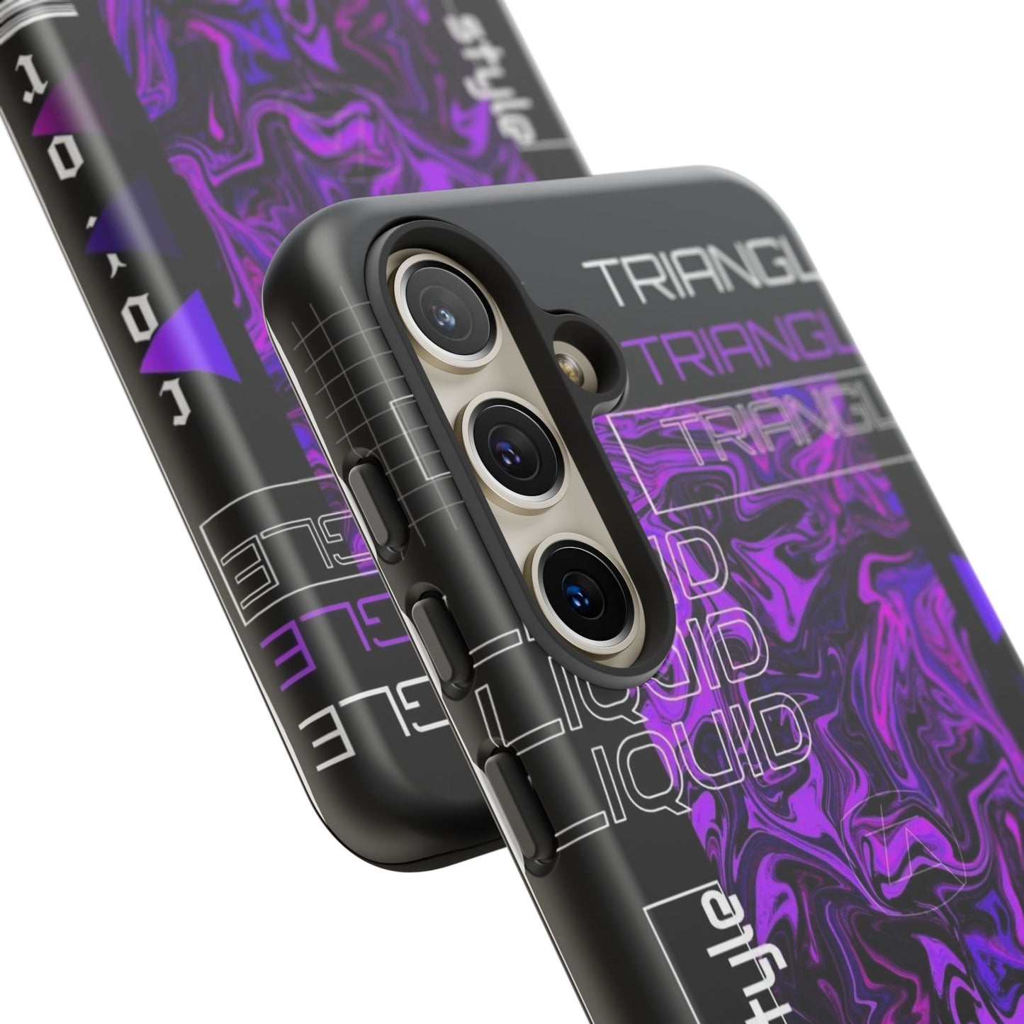 Abstract Purple Liquid Phone Case, Tough Phone Cover, Trendy Phone Accessory, Unique Gift for Tech Lovers, Modern Design for All Occasions