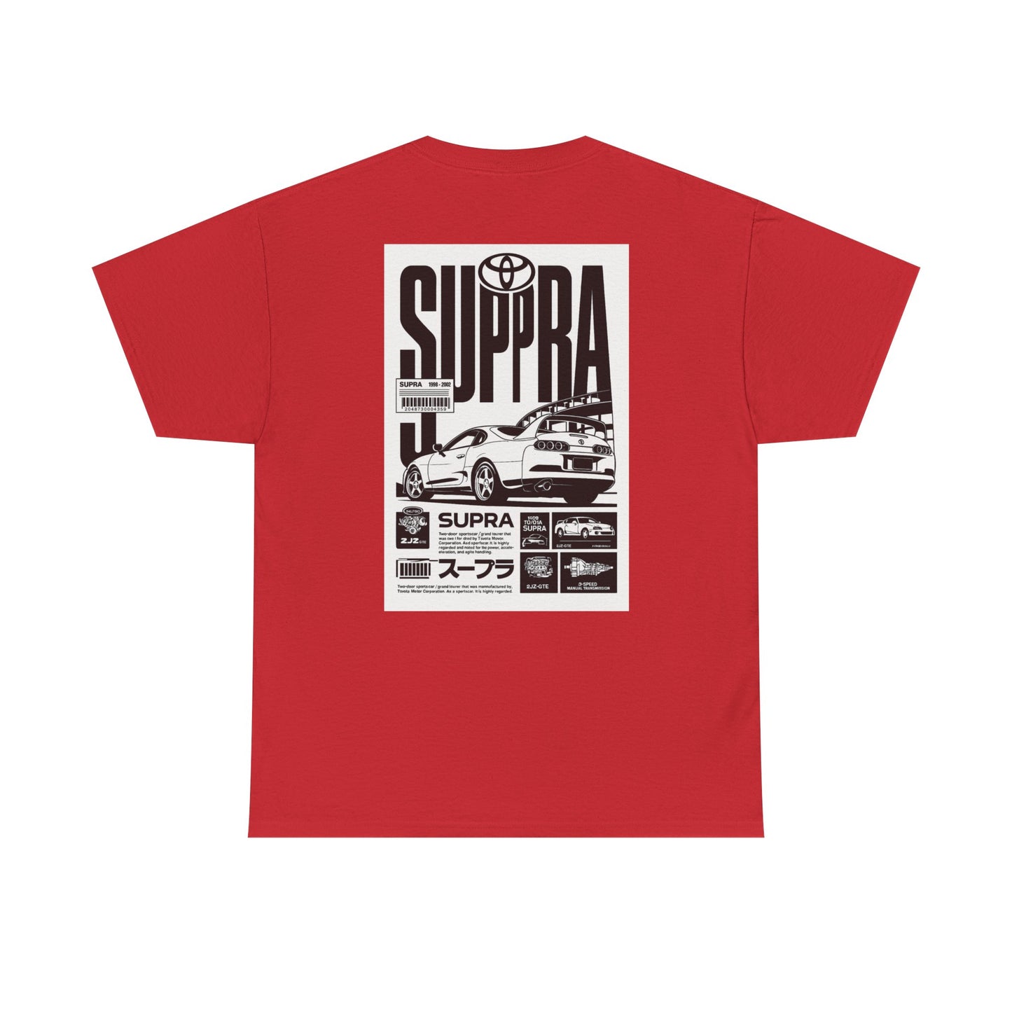 Toyota Supra Vintage Tee, Retro Car Shirt, Unisex Heavy Cotton T-Shirt, Classic Car Apparel, Racing Gift for Enthusiasts, Car Lover Top