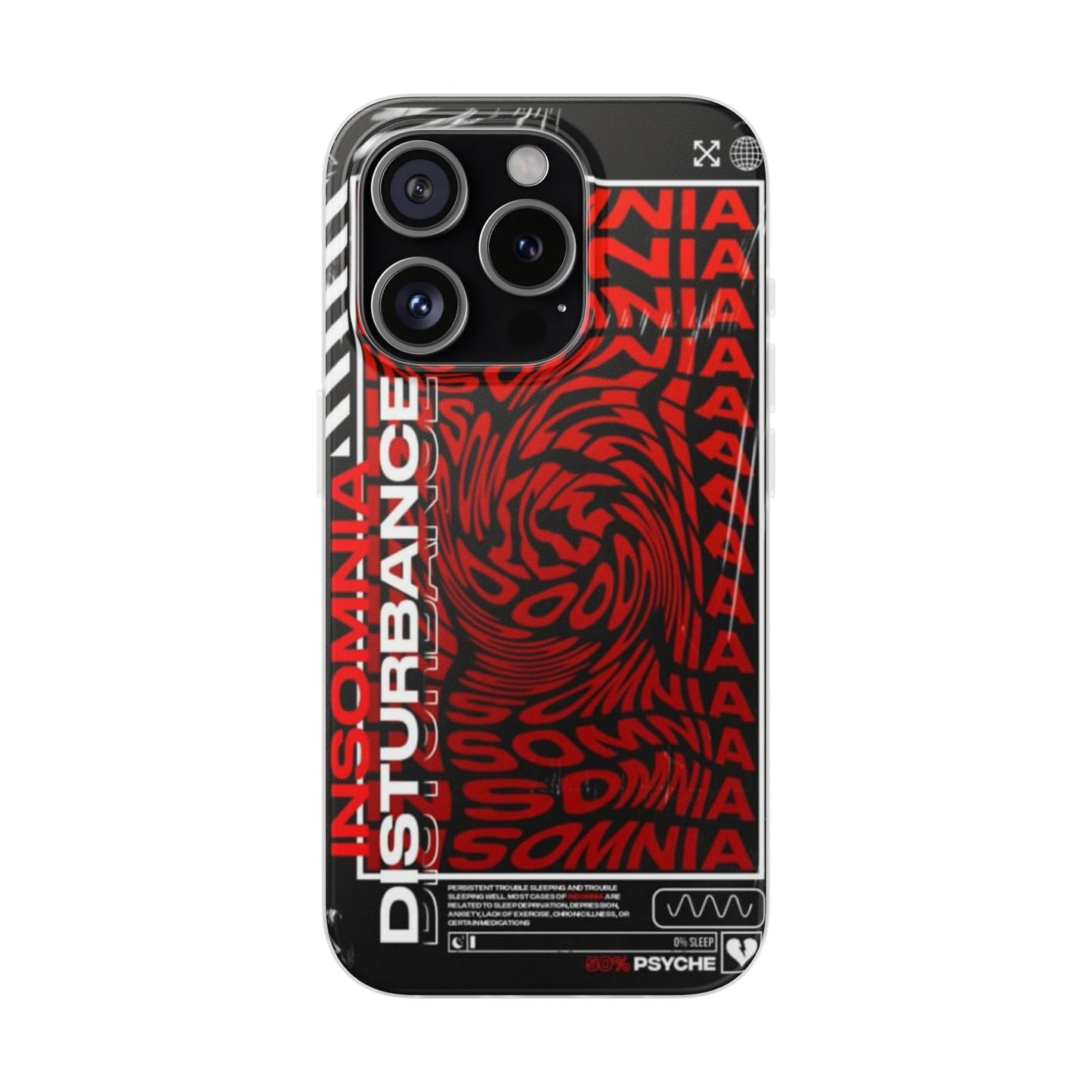 Insomnia Flexi Cases | Stylish Phone Cover for Night Owls, Unique Design, Perfect Gift for Students, Trendy Accessory, Phone Protection