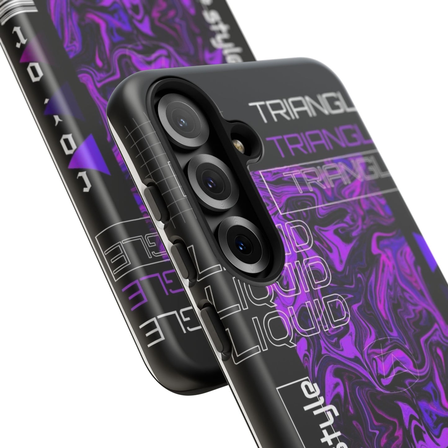 Abstract Purple Liquid Phone Case, Tough Phone Cover, Trendy Phone Accessory, Unique Gift for Tech Lovers, Modern Design for All Occasions