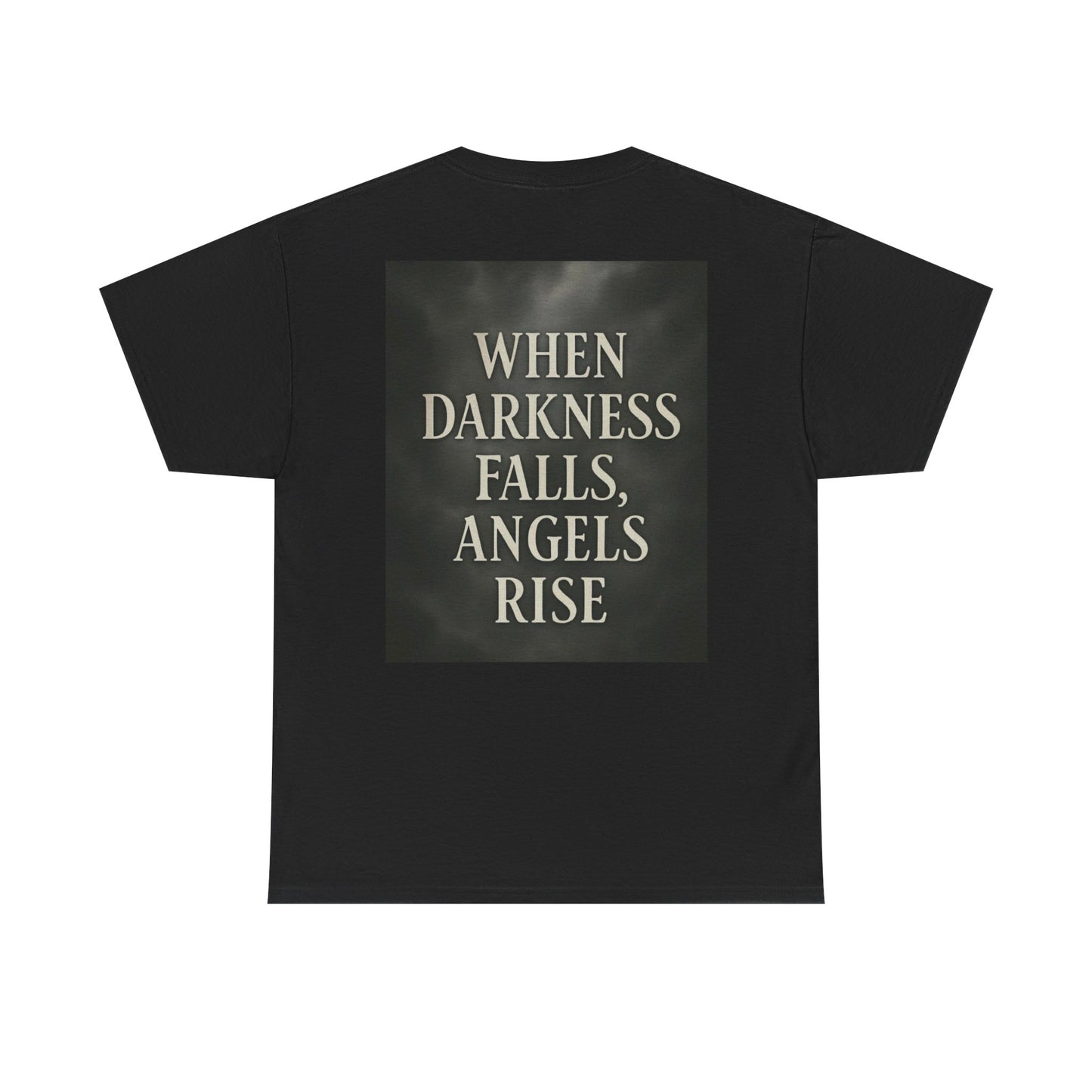 Dark Angels Unisex Cotton Tee, Inspirational T-Shirt, Gothic Fashion, Grunge Style, Gift for Him/Her, Unique Graphic Tee