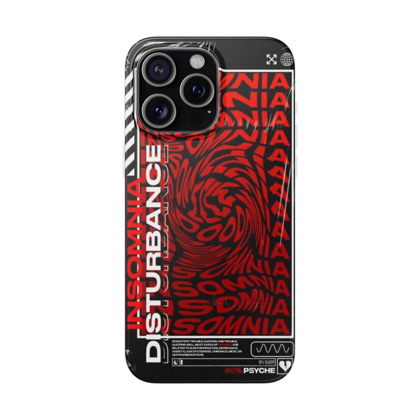 Insomnia Flexi Cases | Stylish Phone Cover for Night Owls, Unique Design, Perfect Gift for Students, Trendy Accessory, Phone Protection