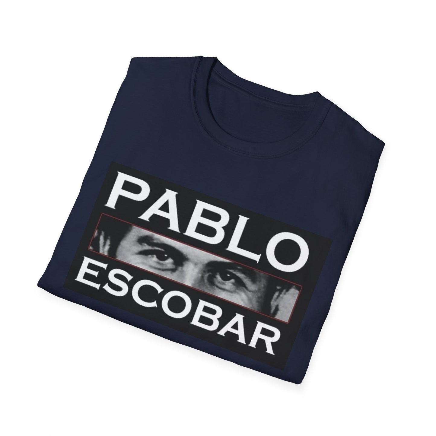 Pablo Escobar Graphic T-Shirt, Unisex Softstyle Tee, Unique Gift, Collector's Apparel, Retro Style, Casual Wear