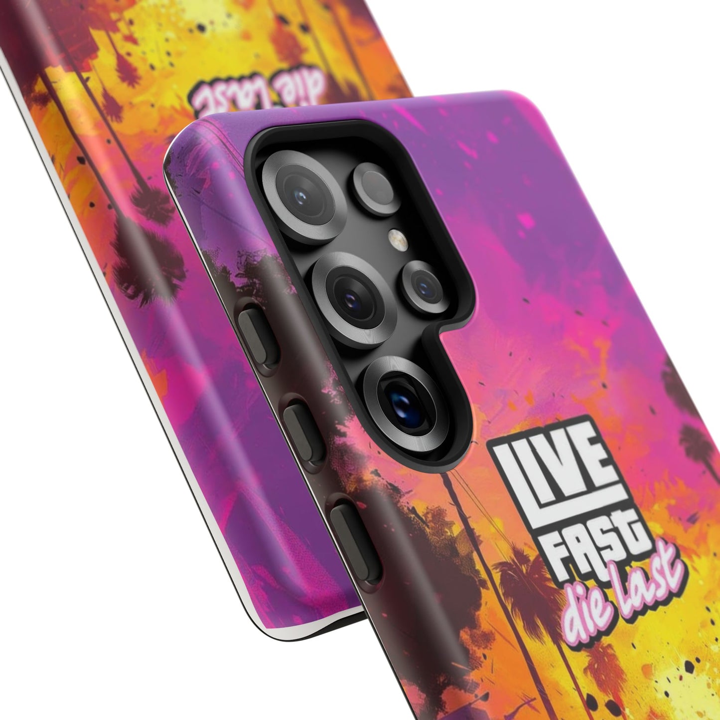 Tough Cases for Adventurers | Live Fast Die Last Phone Case, Durable Phone Cover, Trendy Accessory, Gift for Car Enthusiasts, Unique Design