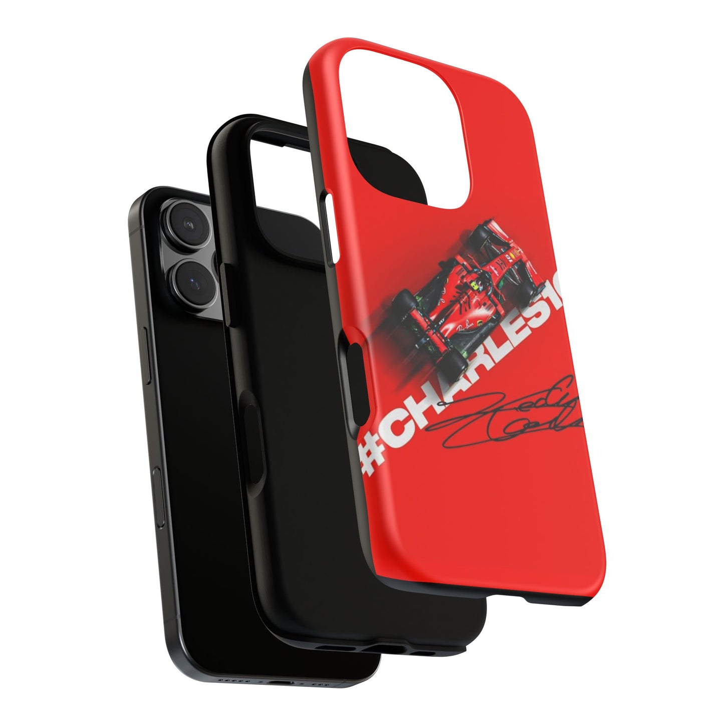 Stylish Phone Case for Racing Fans | Automotive Gift | Charles Leclerc Inspired Design | Ferrari Merchandise | Red Sports Case