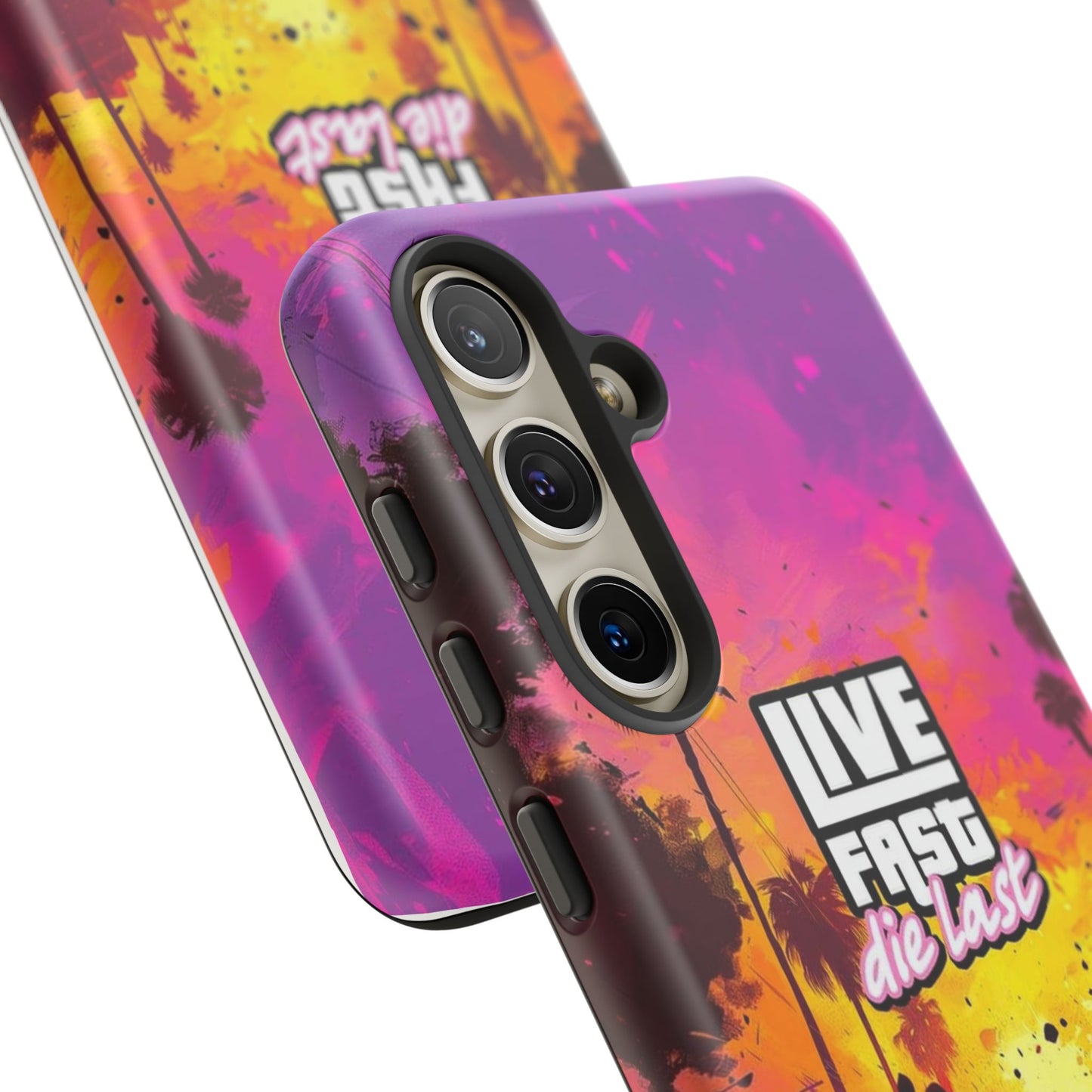 Tough Cases for Adventurers | Live Fast Die Last Phone Case, Durable Phone Cover, Trendy Accessory, Gift for Car Enthusiasts, Unique Design
