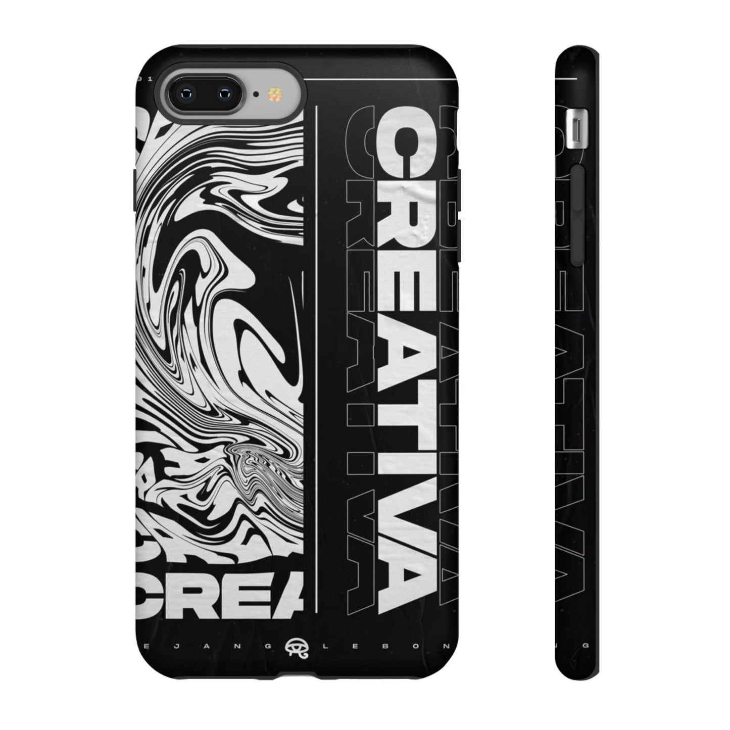 Bold Creative Phone Case, Stylish Black Marble Art, Tough Phone Cover, Gift for Artists, Unique Smartphone Protector