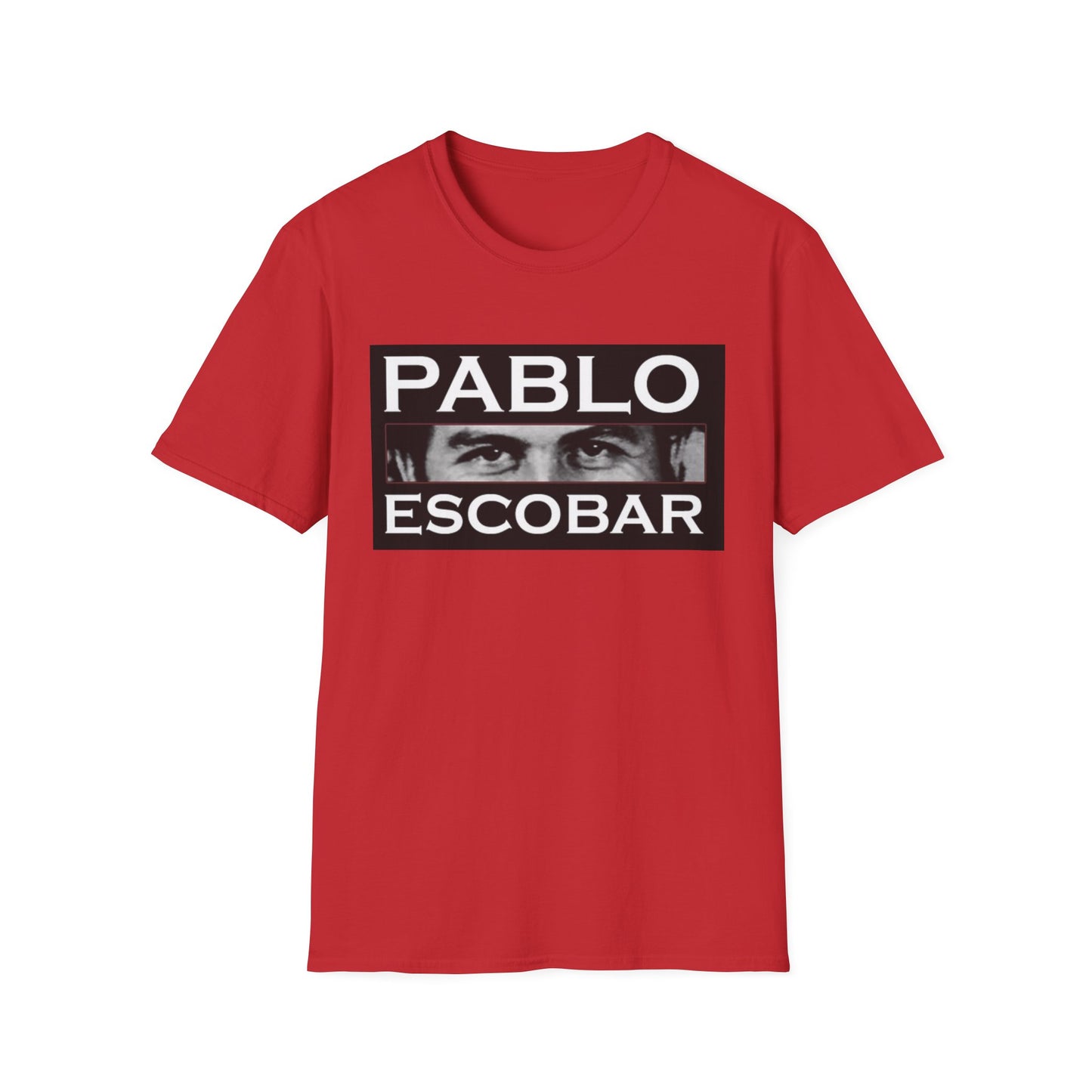 Pablo Escobar Graphic T-Shirt, Unisex Softstyle Tee, Unique Gift, Collector's Apparel, Retro Style, Casual Wear