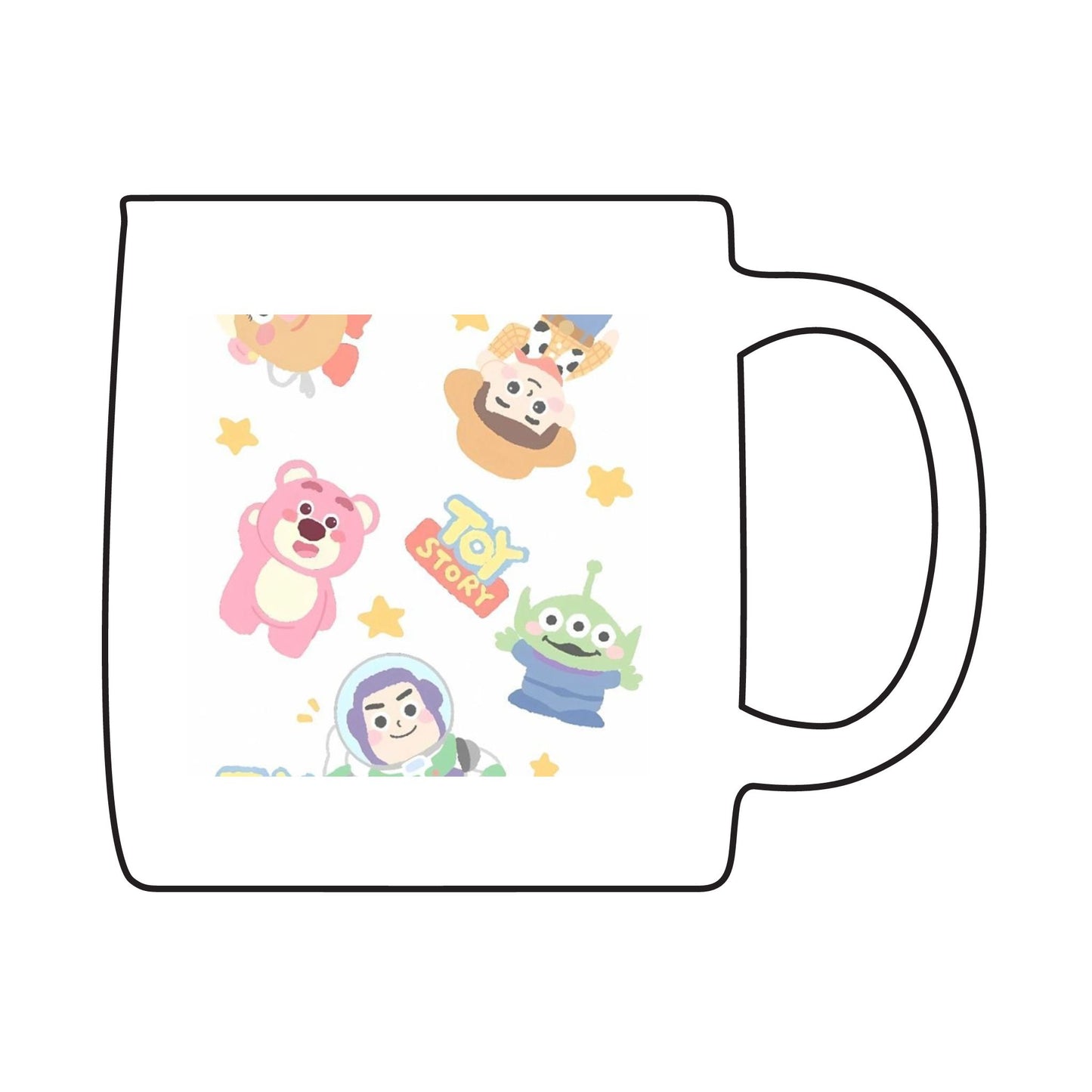 Toy Story Engraved Coffee Mug, Fun Gift for Kids, Collectible Mug, Disney Coffee Cup, Cartoon Mug for Birthdays, Party Favor