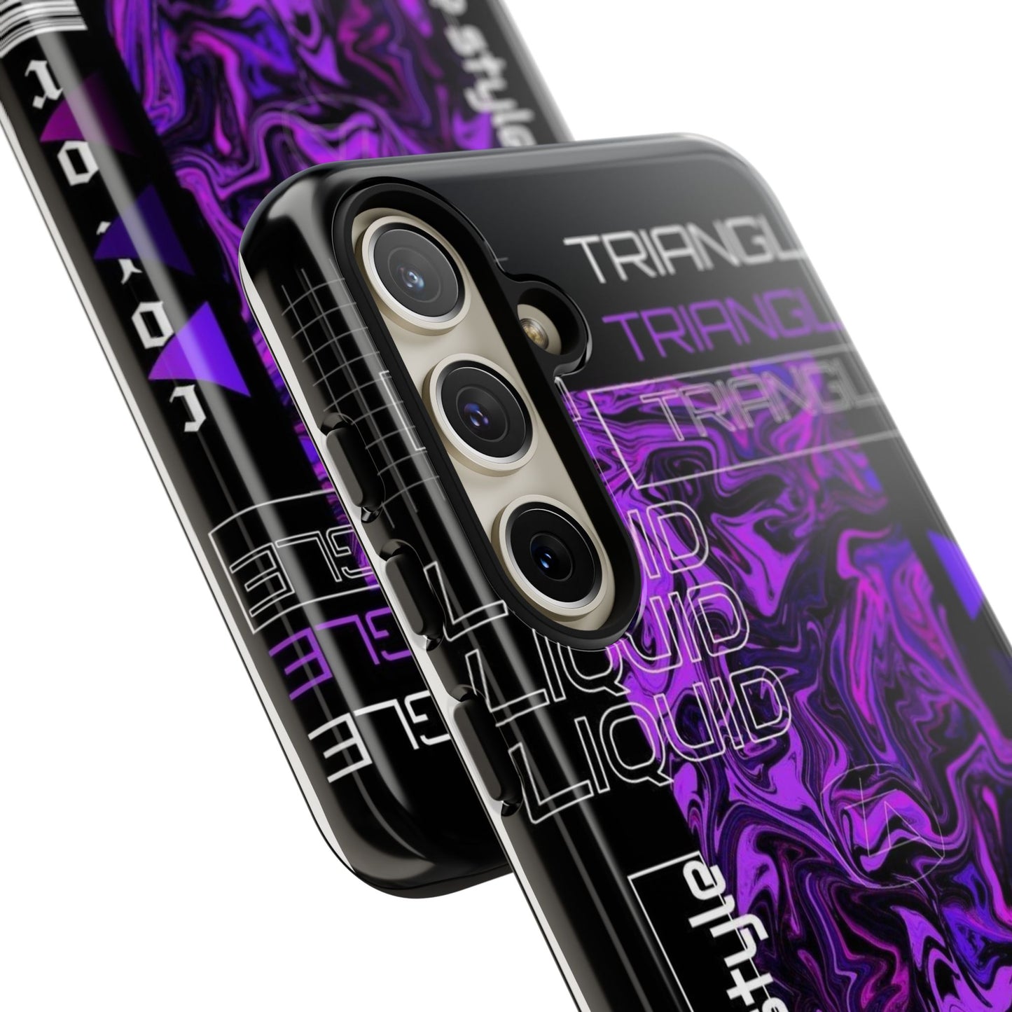 Abstract Purple Liquid Phone Case, Tough Phone Cover, Trendy Phone Accessory, Unique Gift for Tech Lovers, Modern Design for All Occasions