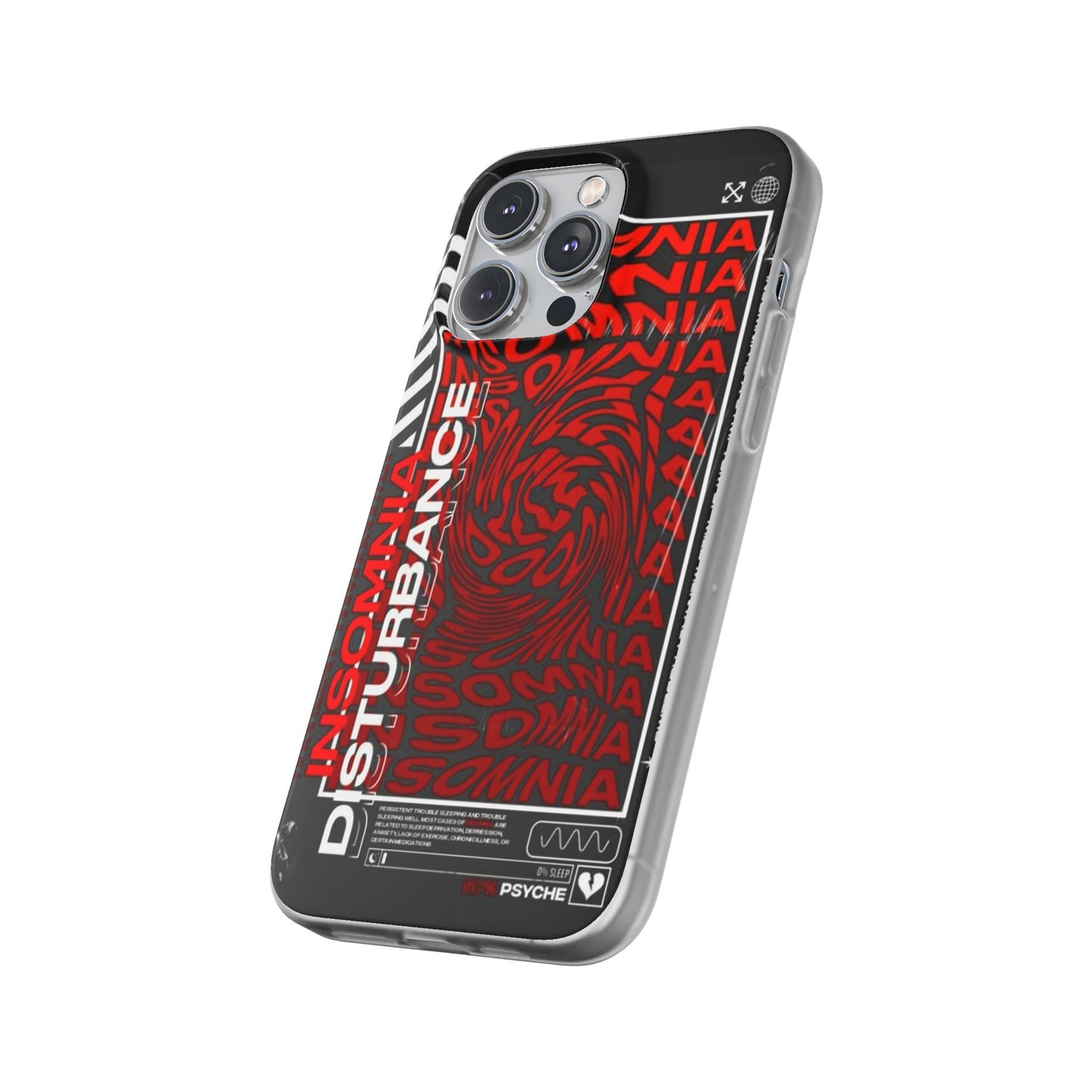 Insomnia Flexi Cases | Stylish Phone Cover for Night Owls, Unique Design, Perfect Gift for Students, Trendy Accessory, Phone Protection