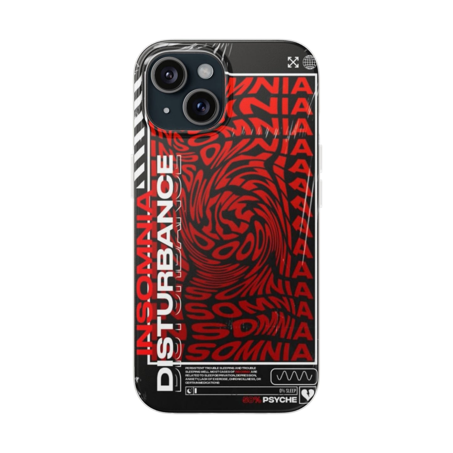 Insomnia Flexi Cases | Stylish Phone Cover for Night Owls, Unique Design, Perfect Gift for Students, Trendy Accessory, Phone Protection