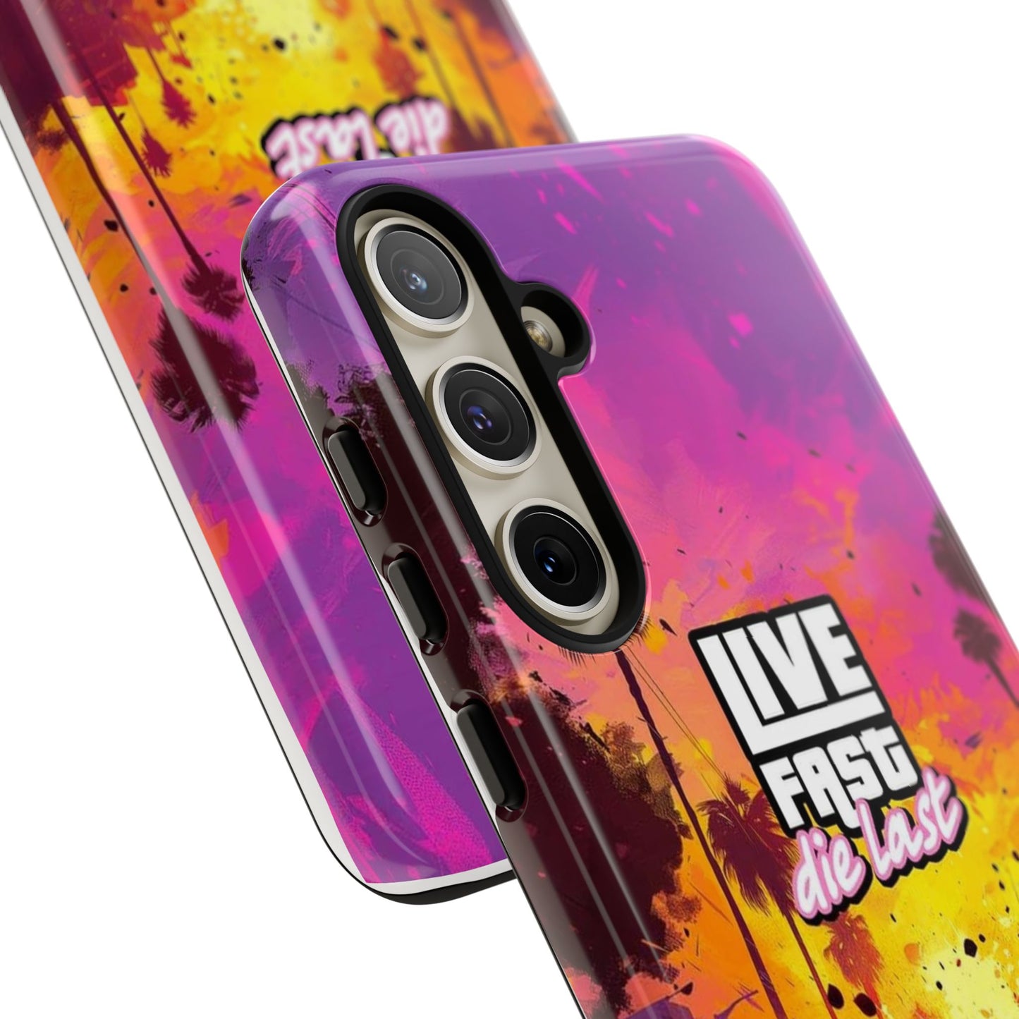 Tough Cases for Adventurers | Live Fast Die Last Phone Case, Durable Phone Cover, Trendy Accessory, Gift for Car Enthusiasts, Unique Design