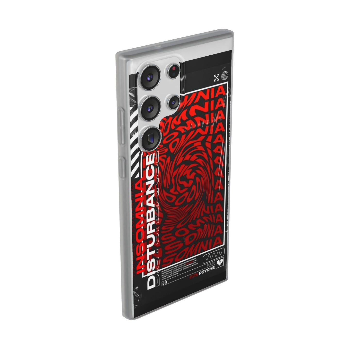 Insomnia Flexi Cases | Stylish Phone Cover for Night Owls, Unique Design, Perfect Gift for Students, Trendy Accessory, Phone Protection