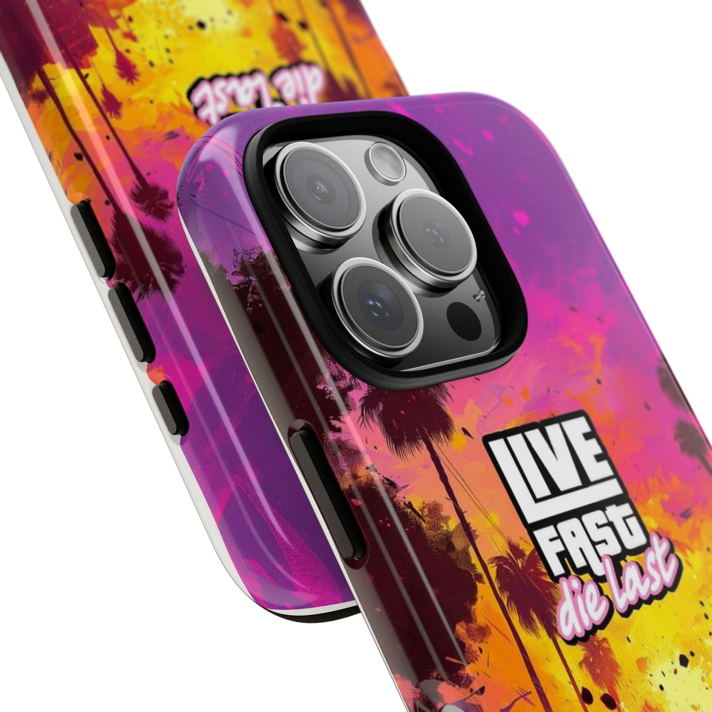 Tough Cases for Adventurers | Live Fast Die Last Phone Case, Durable Phone Cover, Trendy Accessory, Gift for Car Enthusiasts, Unique Design