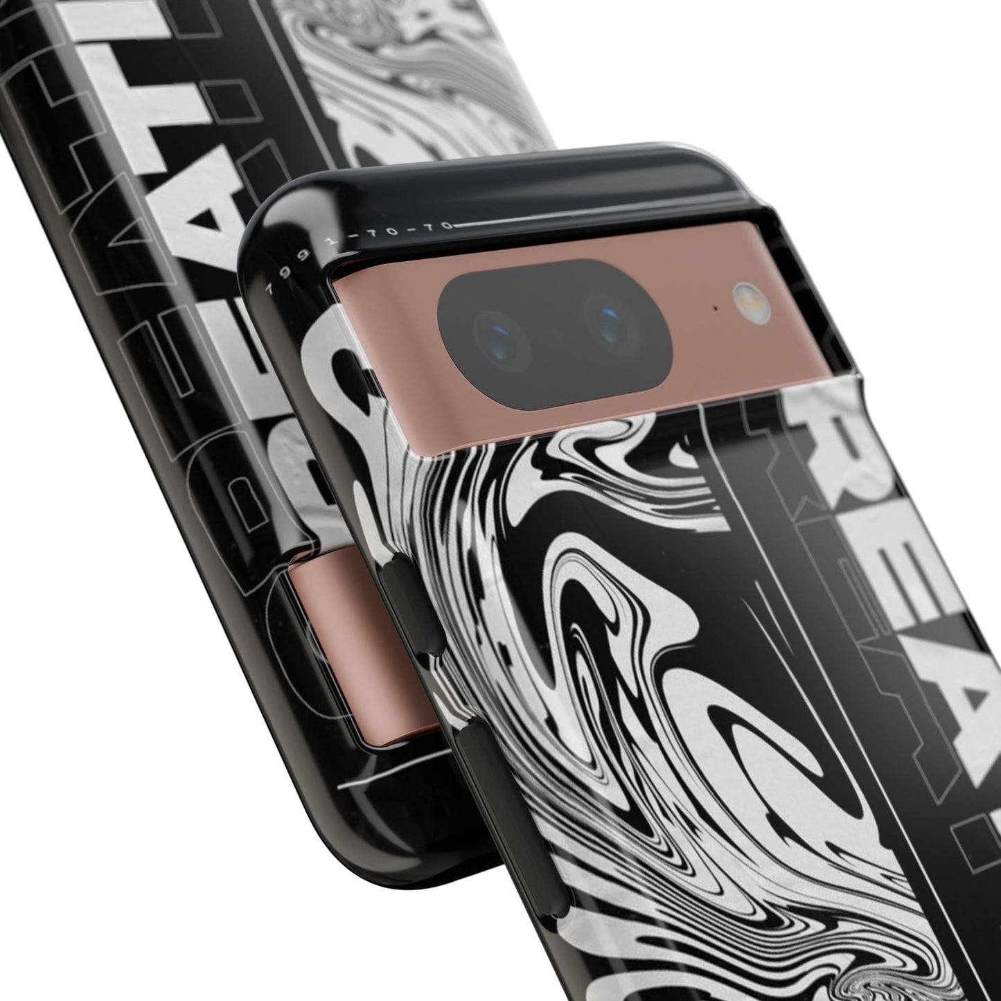 Bold Creative Phone Case, Stylish Black Marble Art, Tough Phone Cover, Gift for Artists, Unique Smartphone Protector