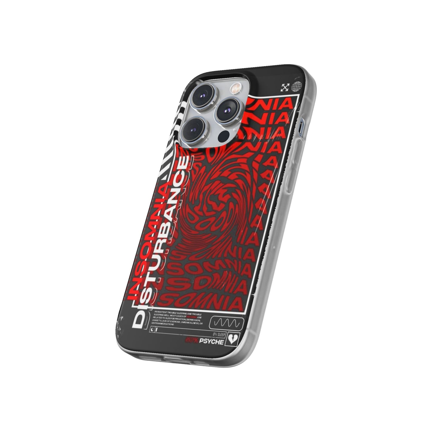 Insomnia Flexi Cases | Stylish Phone Cover for Night Owls, Unique Design, Perfect Gift for Students, Trendy Accessory, Phone Protection