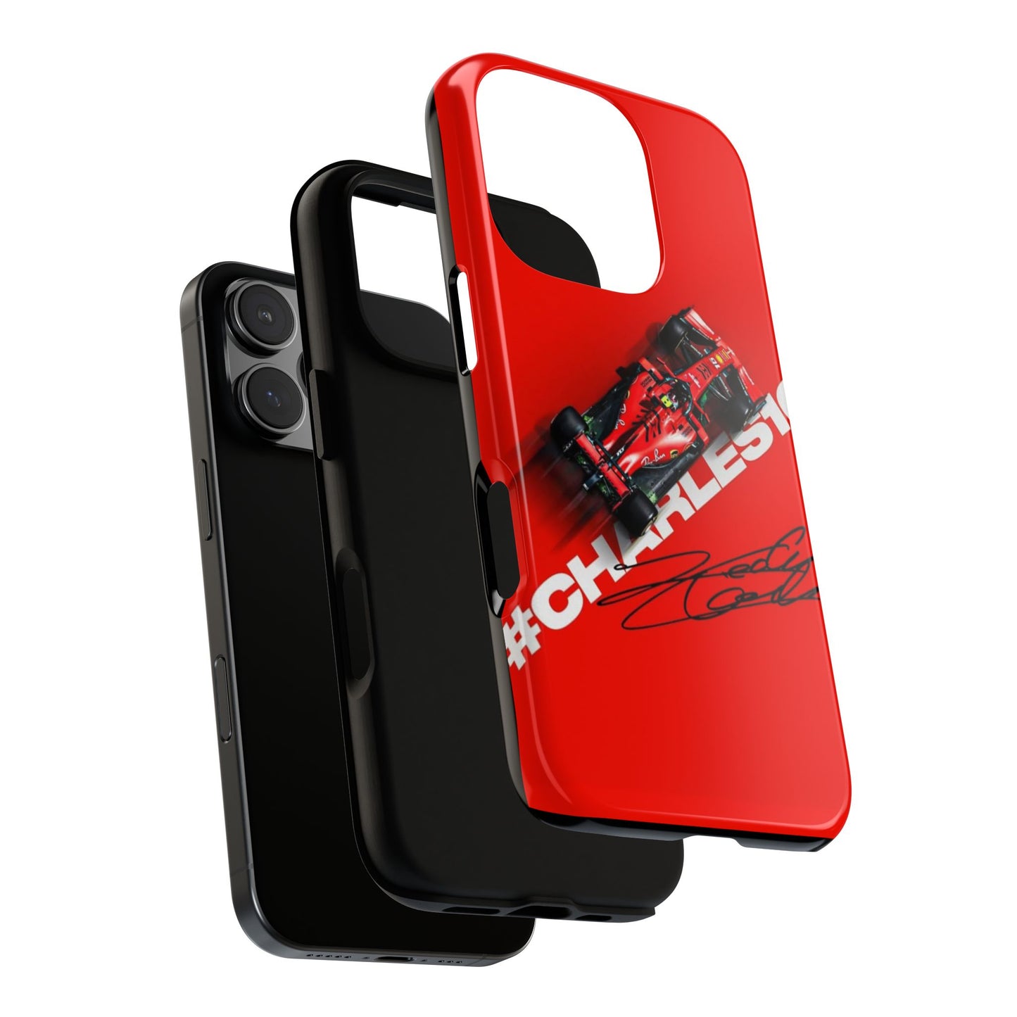 Stylish Phone Case for Racing Fans | Automotive Gift | Charles Leclerc Inspired Design | Ferrari Merchandise | Red Sports Case