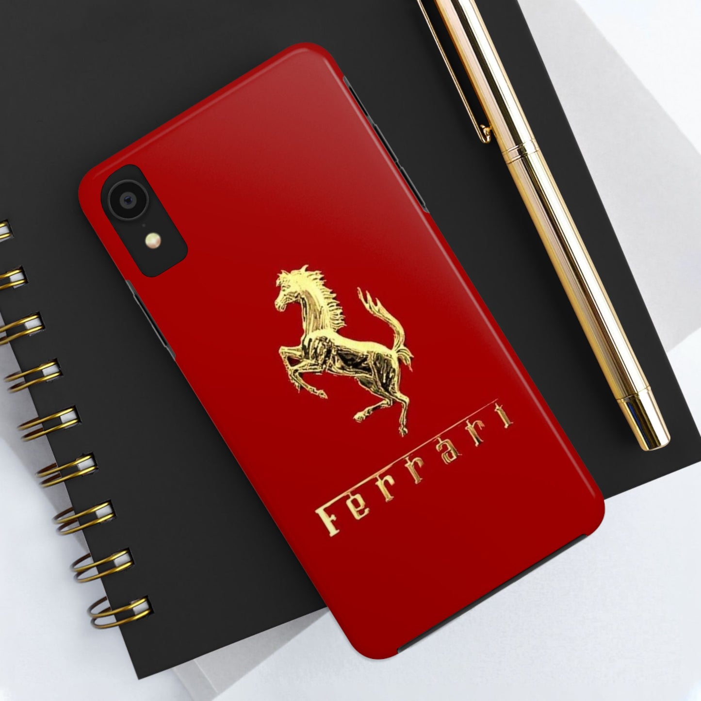 Ferrari Tough Phone Case, Durable Cell Phone Cover, Stylish Protection for Car Enthusiasts, Gift for Ferrari Lovers, Sports Car Accessory