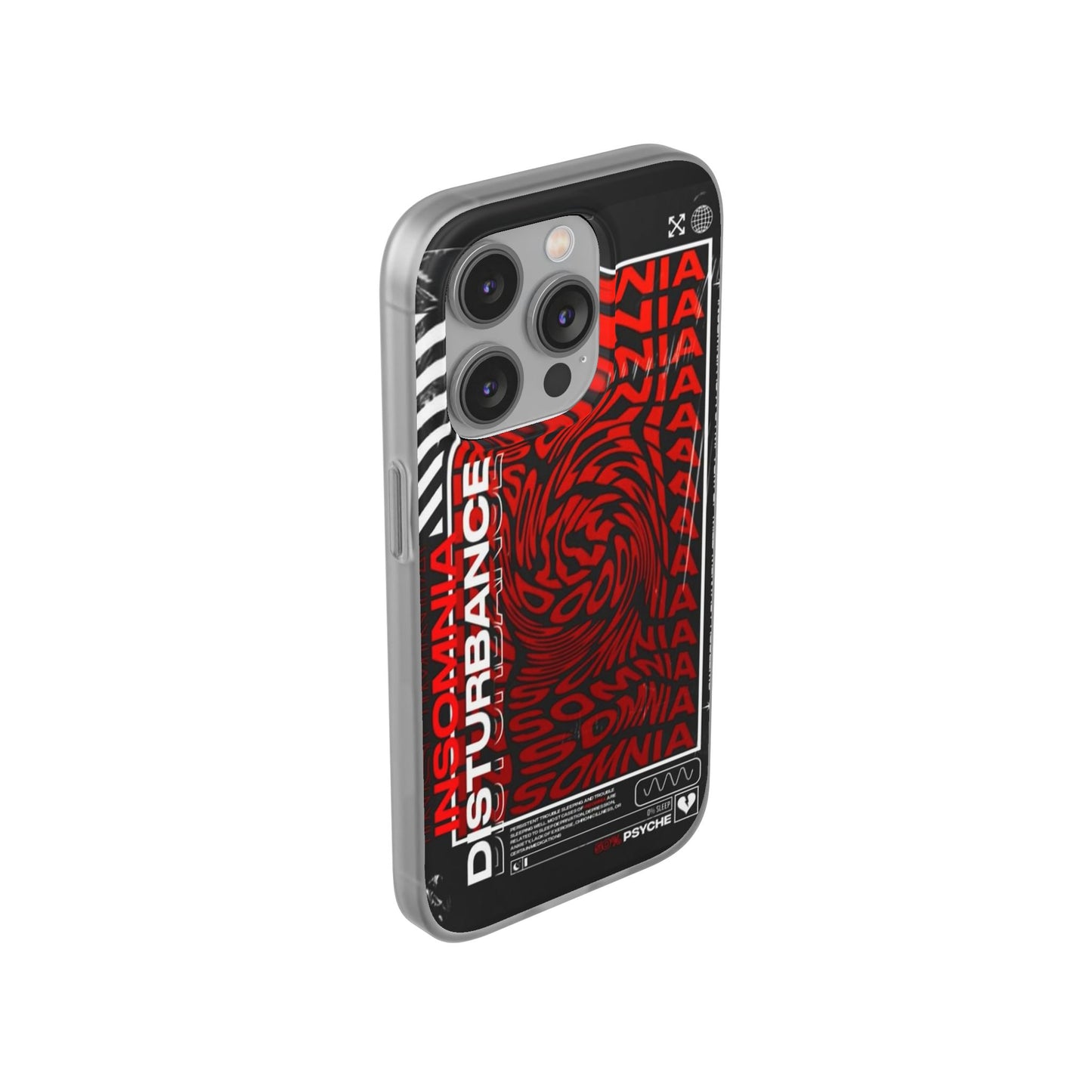 Insomnia Flexi Cases | Stylish Phone Cover for Night Owls, Unique Design, Perfect Gift for Students, Trendy Accessory, Phone Protection