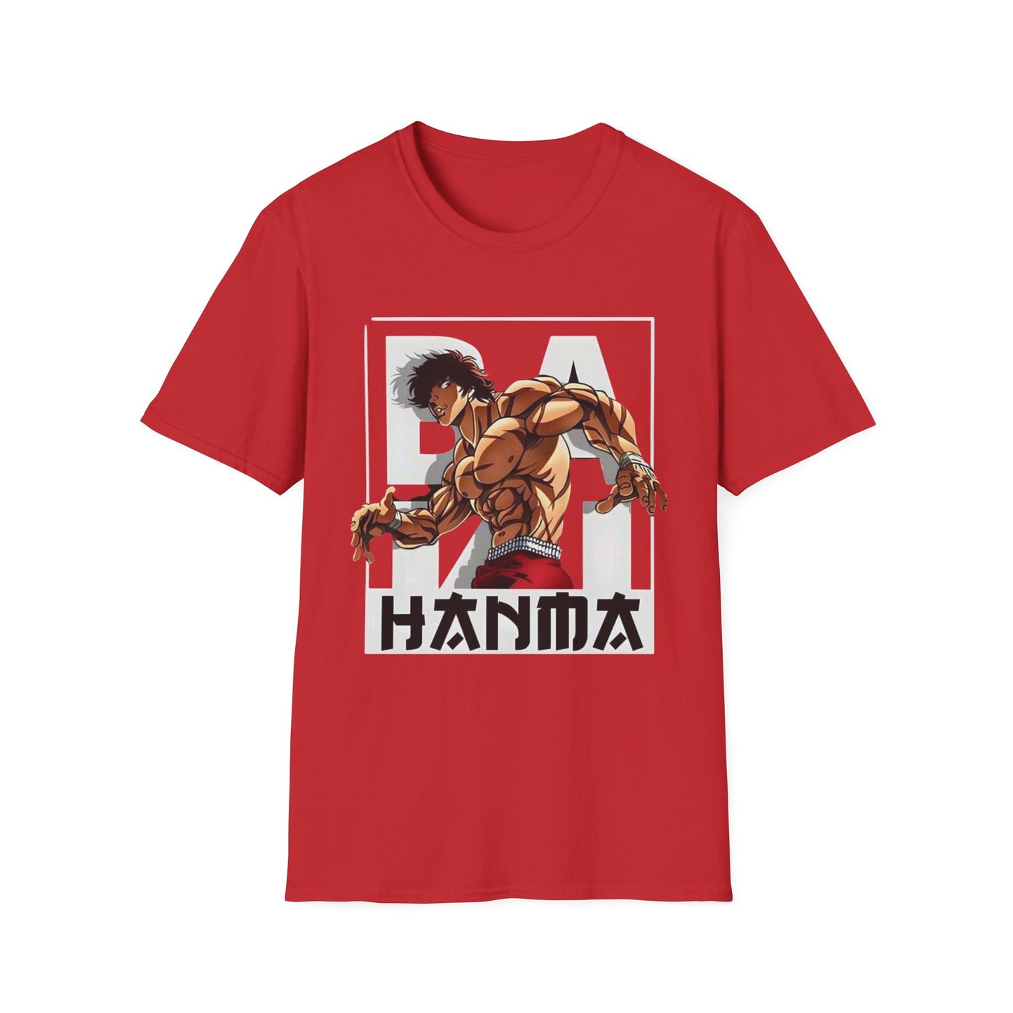 Epic Hanma Unisex Softstyle T-Shirt | Anime Gymwear, Fitness Tee, Unique Gift, Manga Merchandise, Casual Streetwear