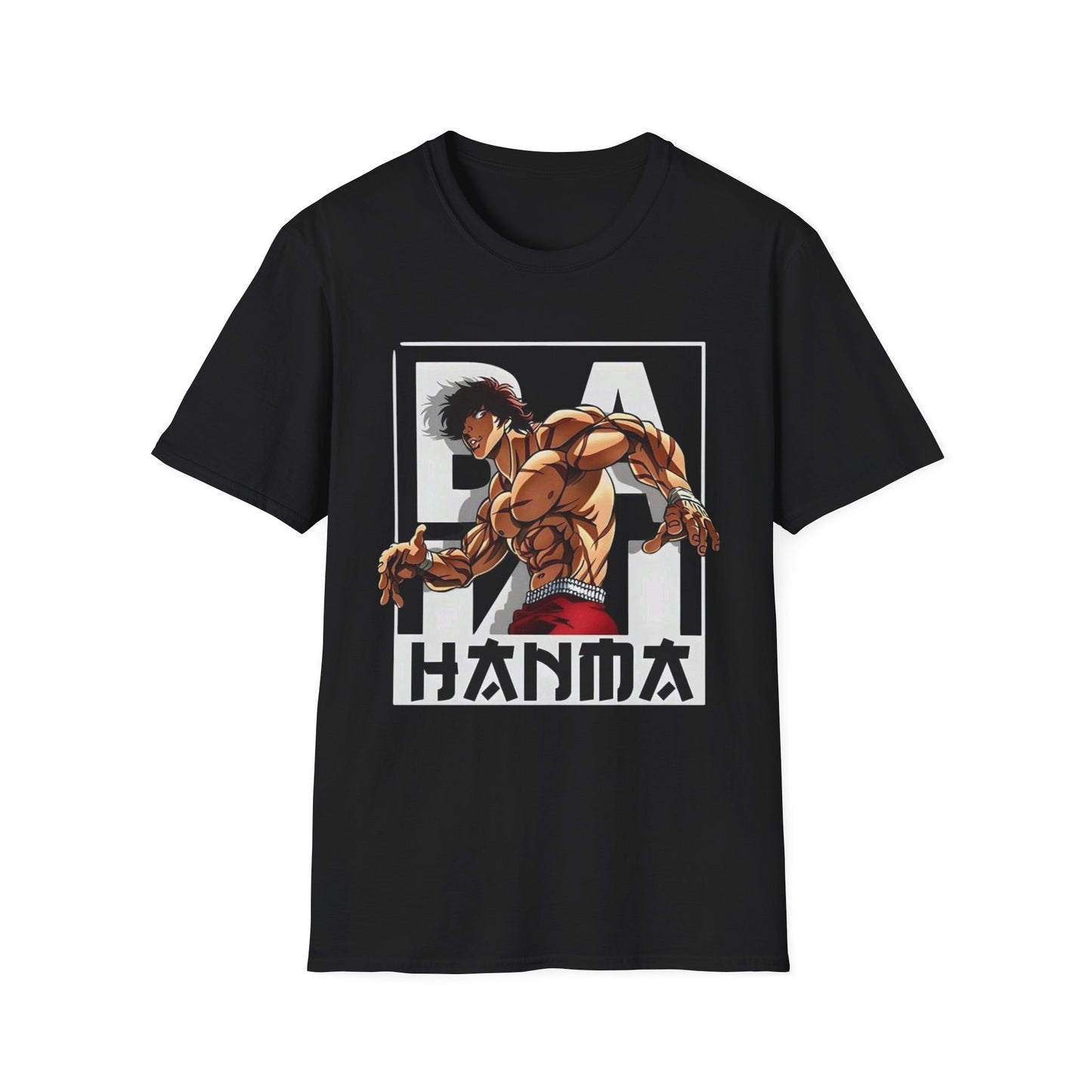 Epic Hanma Unisex Softstyle T-Shirt | Anime Gymwear, Fitness Tee, Unique Gift, Manga Merchandise, Casual Streetwear