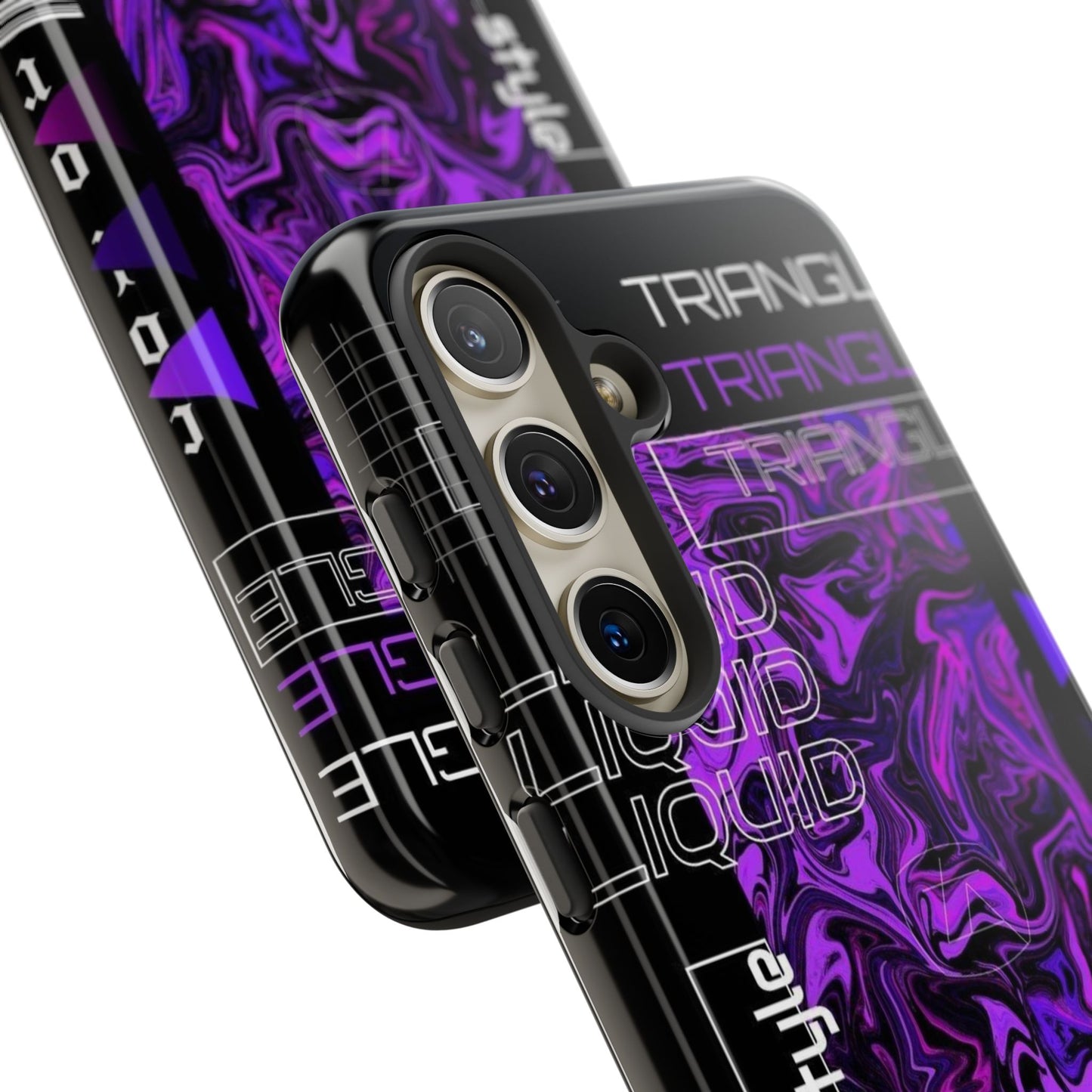 Abstract Purple Liquid Phone Case, Tough Phone Cover, Trendy Phone Accessory, Unique Gift for Tech Lovers, Modern Design for All Occasions