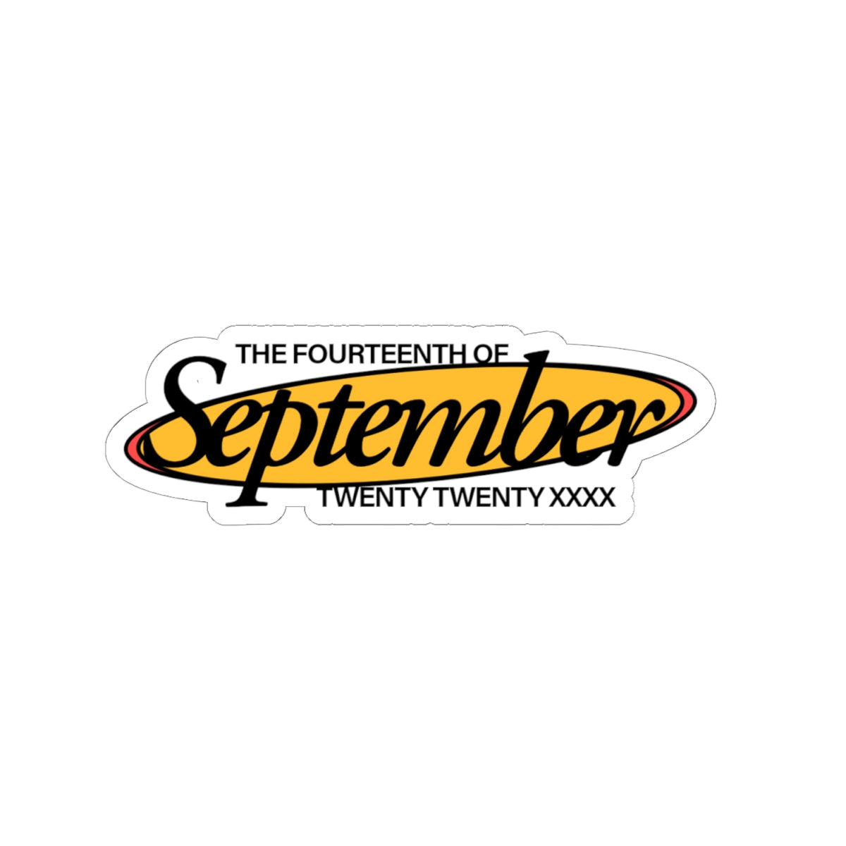 Custom September Kiss-Cut Stickers | Laptop Decor, Scrapbooking, Birthday Gifts, Planner Accessories, Stylish Reminders