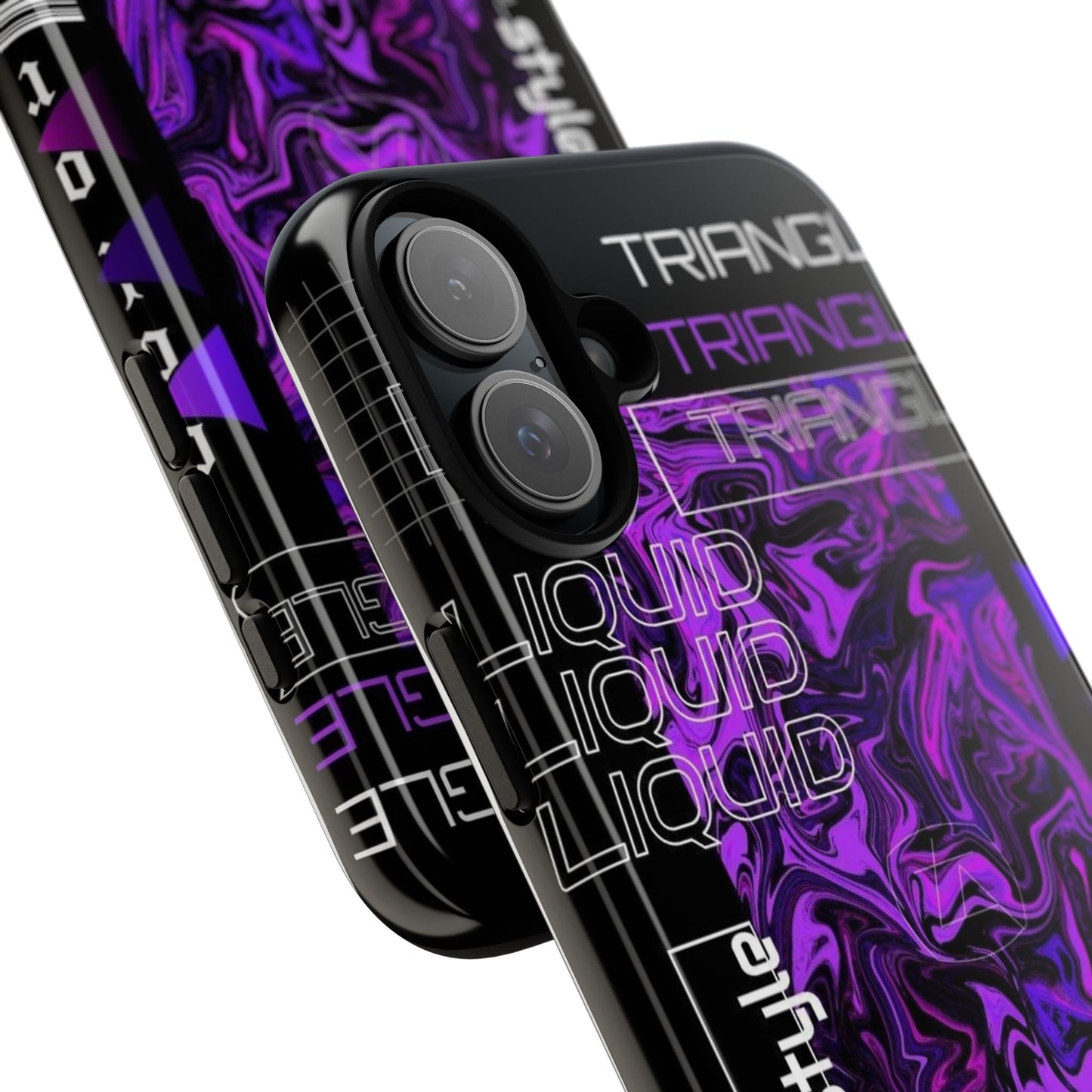 Abstract Purple Liquid Phone Case, Tough Phone Cover, Trendy Phone Accessory, Unique Gift for Tech Lovers, Modern Design for All Occasions