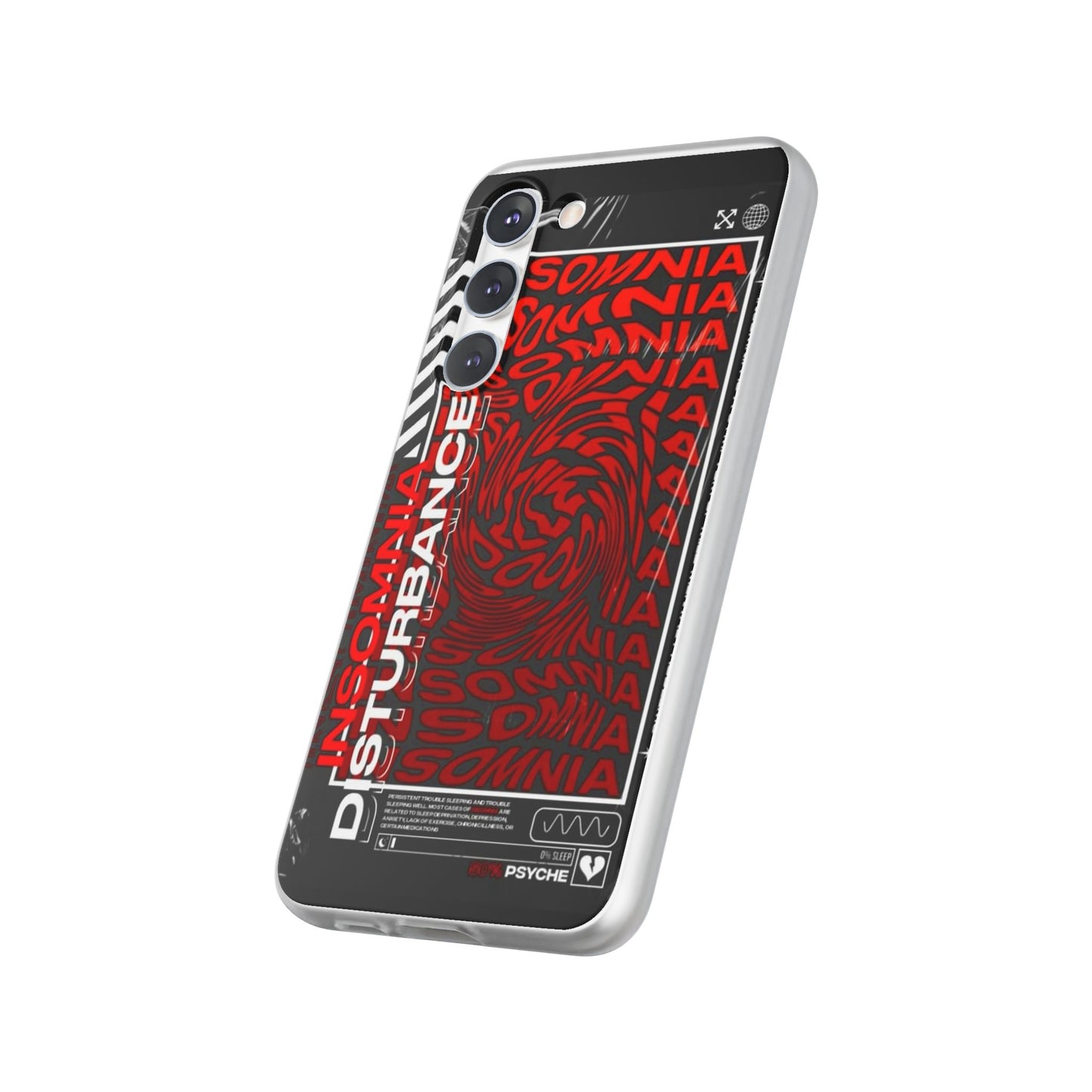 Insomnia Flexi Cases | Stylish Phone Cover for Night Owls, Unique Design, Perfect Gift for Students, Trendy Accessory, Phone Protection