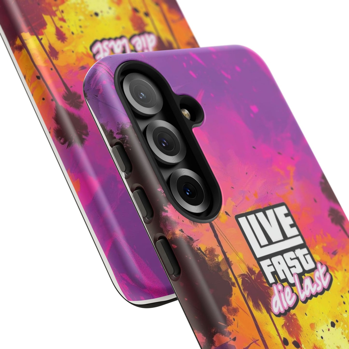 Tough Cases for Adventurers | Live Fast Die Last Phone Case, Durable Phone Cover, Trendy Accessory, Gift for Car Enthusiasts, Unique Design