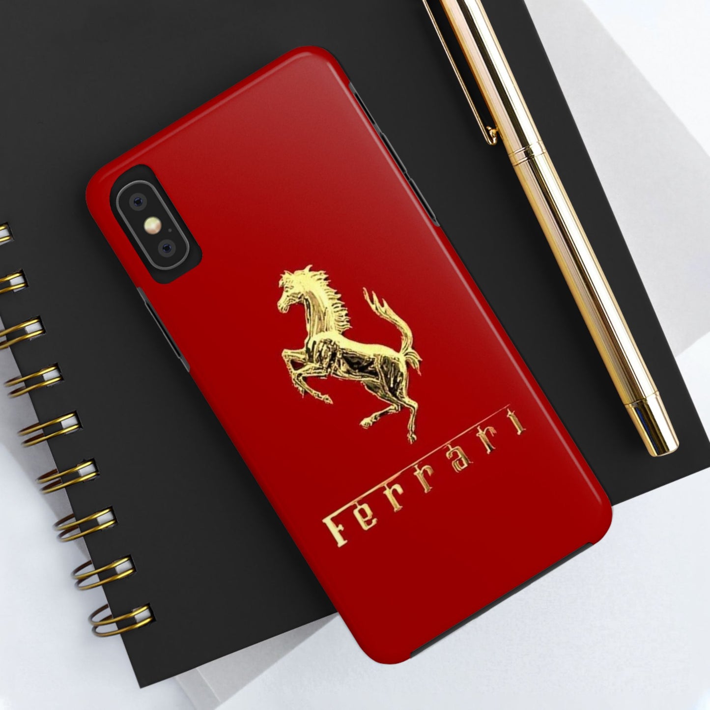 Ferrari Tough Phone Case, Durable Cell Phone Cover, Stylish Protection for Car Enthusiasts, Gift for Ferrari Lovers, Sports Car Accessory