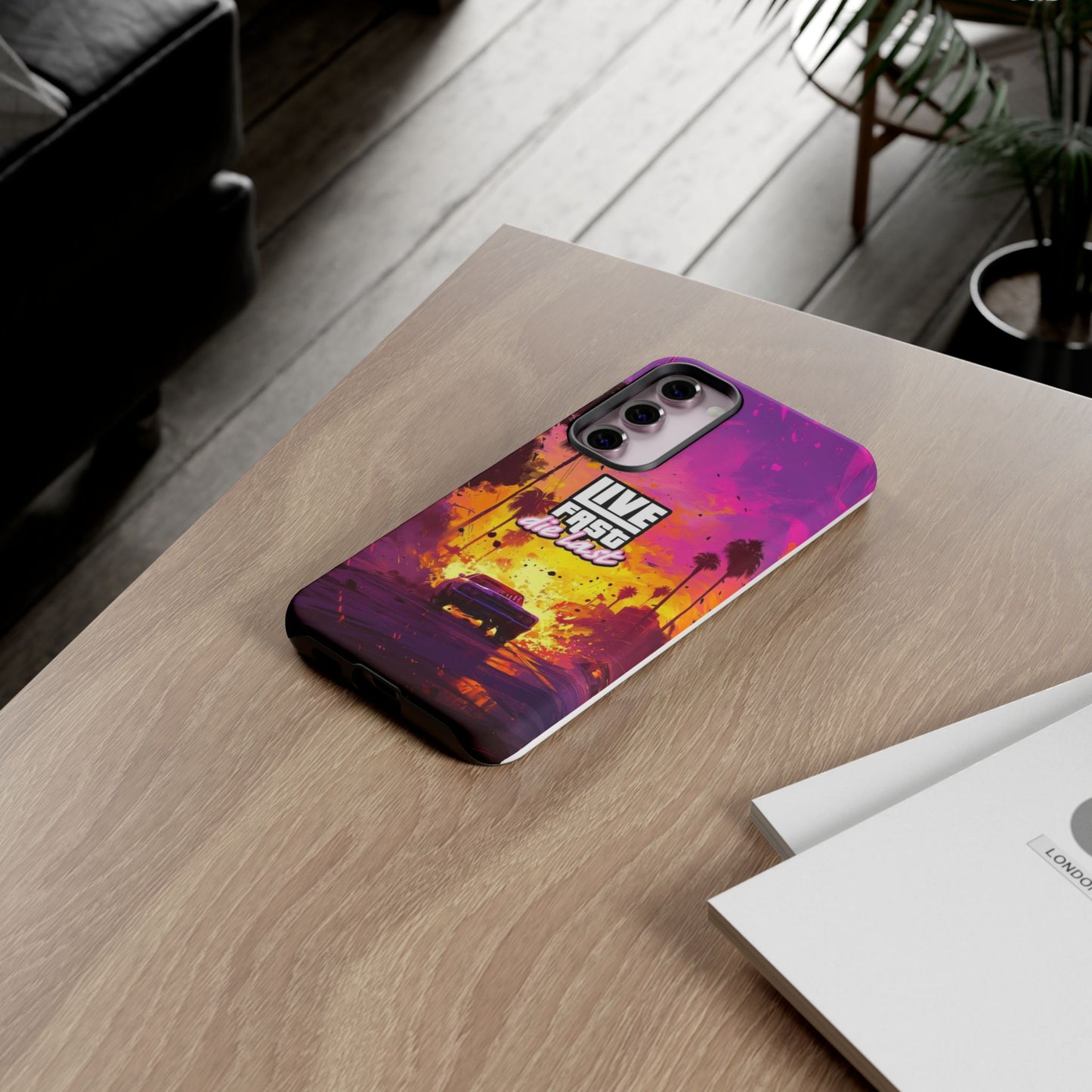 Tough Cases for Adventurers | Live Fast Die Last Phone Case, Durable Phone Cover, Trendy Accessory, Gift for Car Enthusiasts, Unique Design