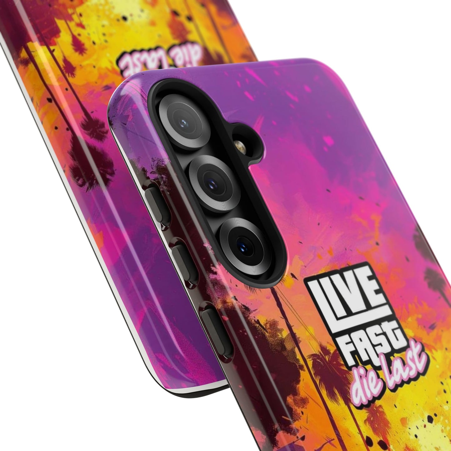 Tough Cases for Adventurers | Live Fast Die Last Phone Case, Durable Phone Cover, Trendy Accessory, Gift for Car Enthusiasts, Unique Design