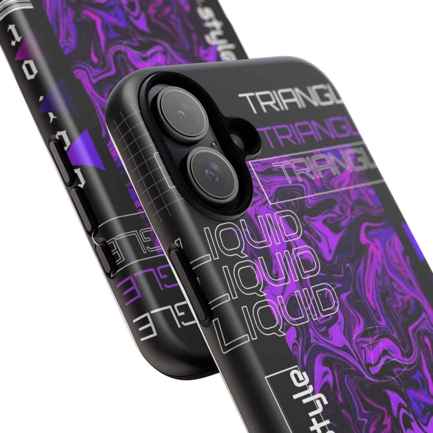Abstract Purple Liquid Phone Case, Tough Phone Cover, Trendy Phone Accessory, Unique Gift for Tech Lovers, Modern Design for All Occasions