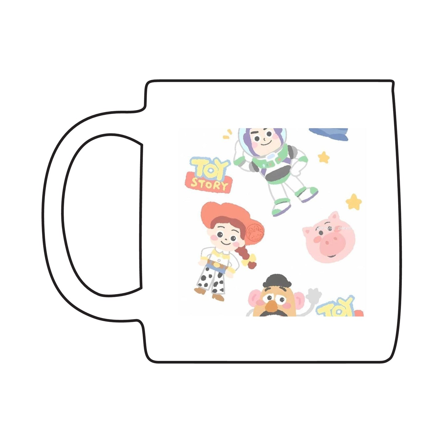 Toy Story Engraved Coffee Mug, Fun Gift for Kids, Collectible Mug, Disney Coffee Cup, Cartoon Mug for Birthdays, Party Favor