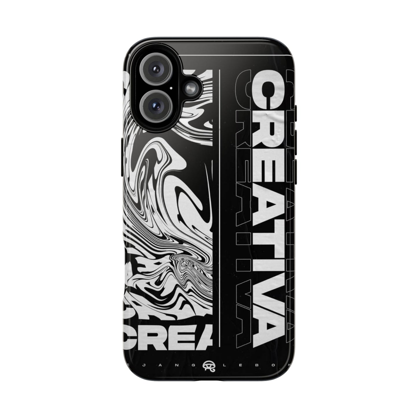 Bold Creative Phone Case, Stylish Black Marble Art, Tough Phone Cover, Gift for Artists, Unique Smartphone Protector