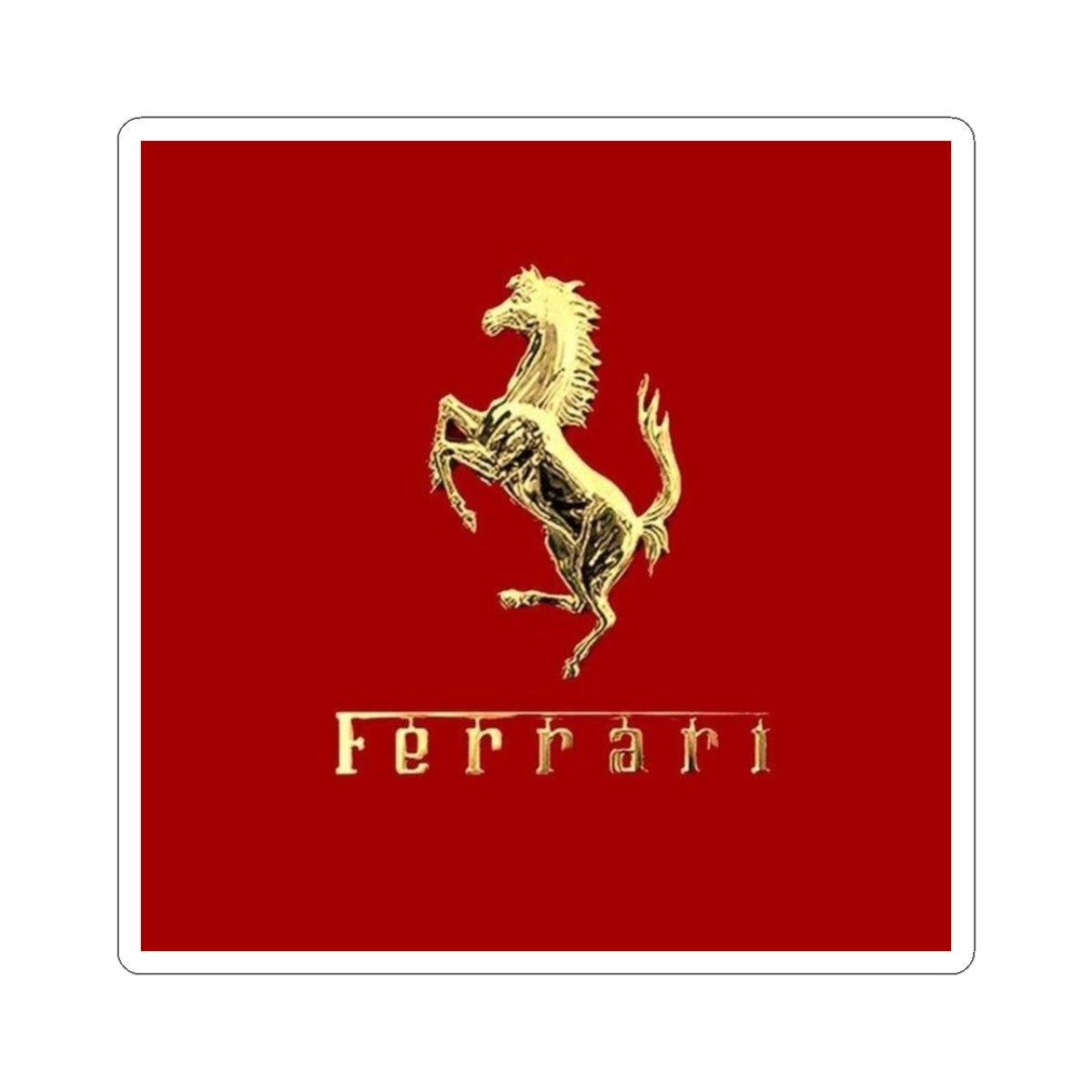 Sticker Ferrari Red Kiss-Cut Stickers