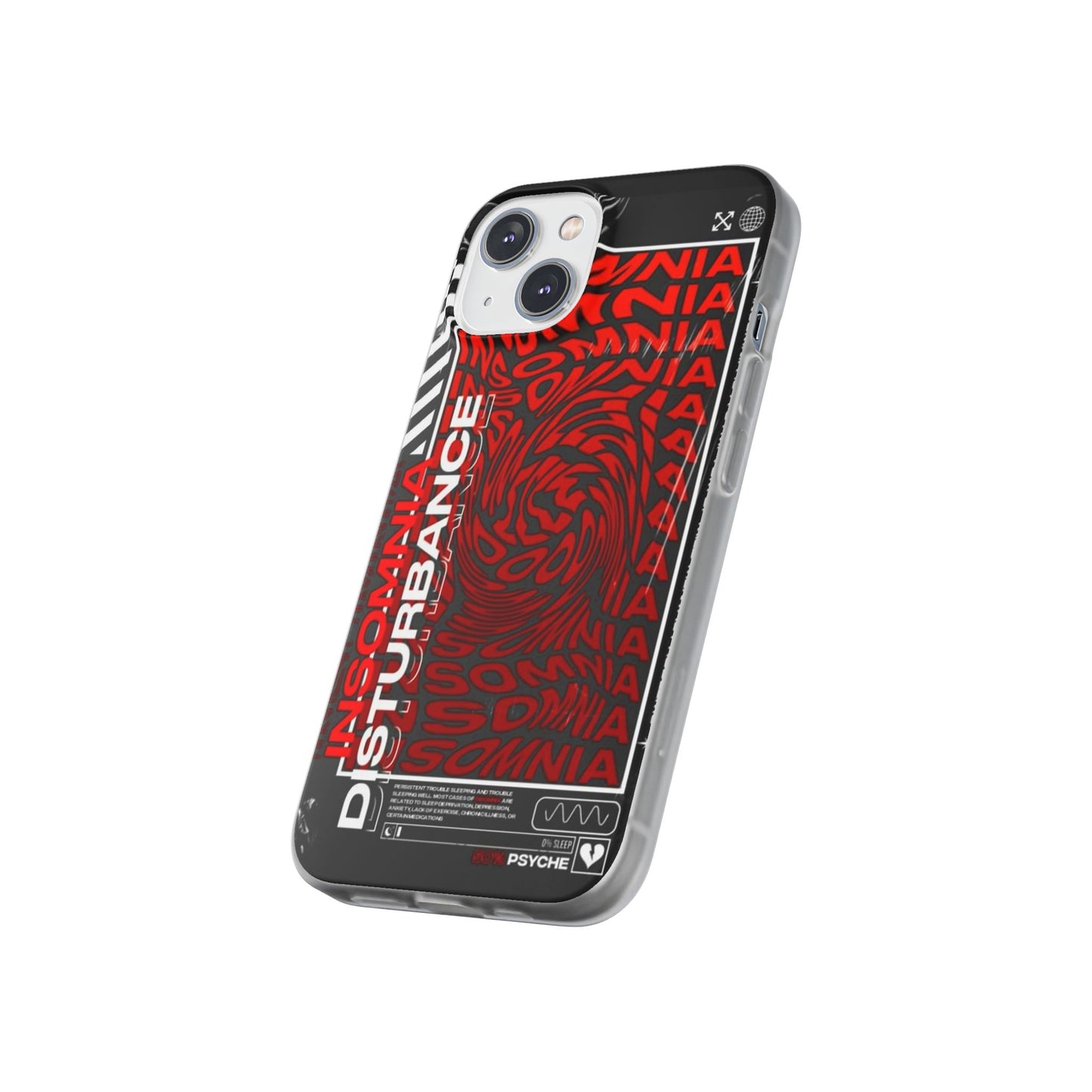Insomnia Flexi Cases | Stylish Phone Cover for Night Owls, Unique Design, Perfect Gift for Students, Trendy Accessory, Phone Protection