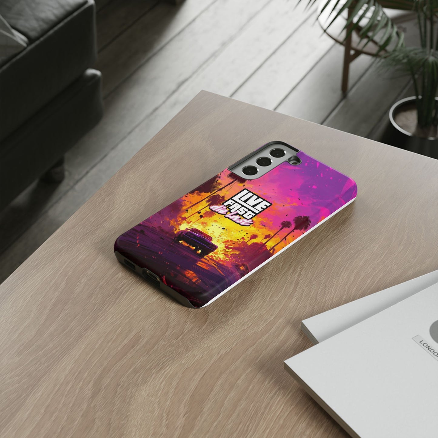 Tough Cases for Adventurers | Live Fast Die Last Phone Case, Durable Phone Cover, Trendy Accessory, Gift for Car Enthusiasts, Unique Design