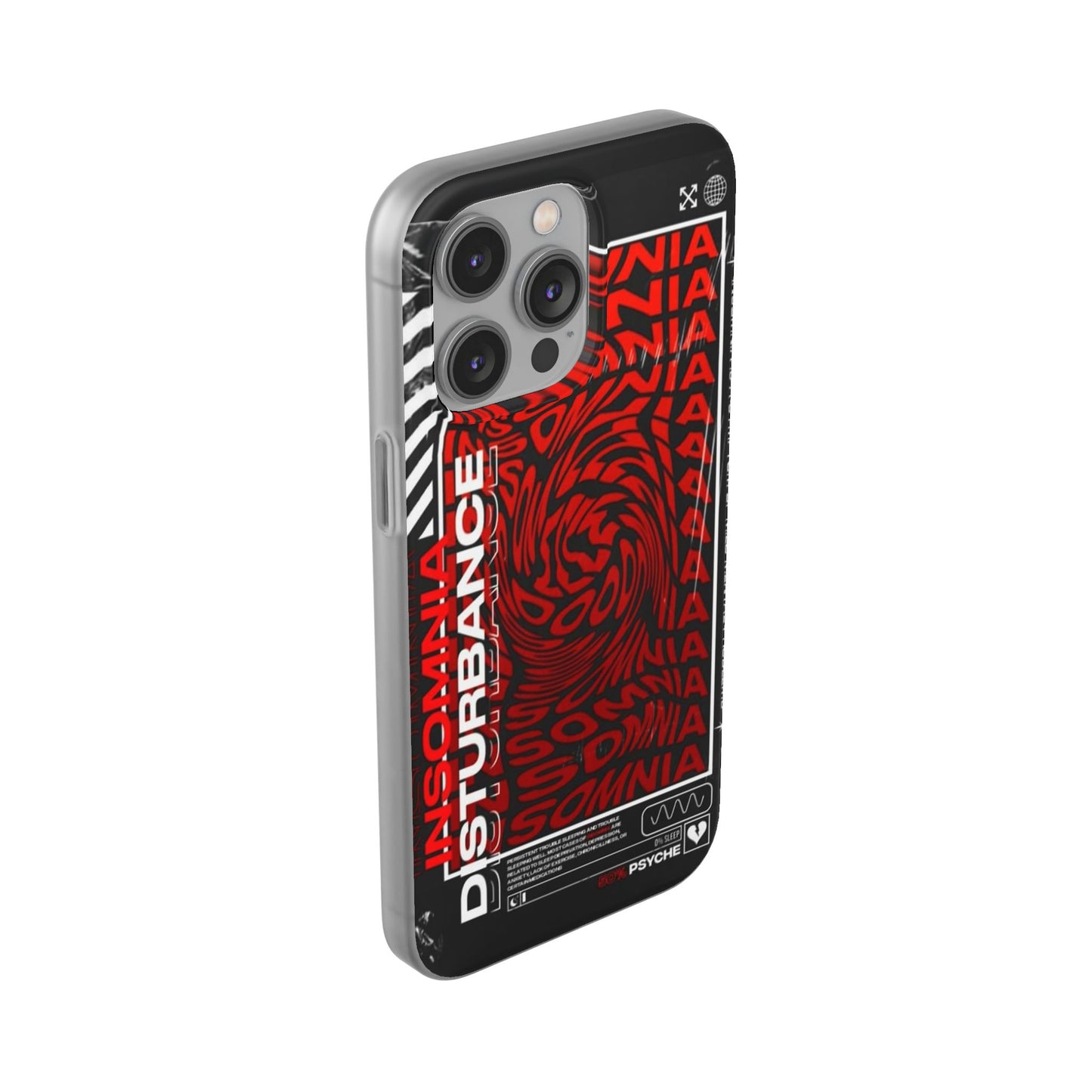 Insomnia Flexi Cases | Stylish Phone Cover for Night Owls, Unique Design, Perfect Gift for Students, Trendy Accessory, Phone Protection