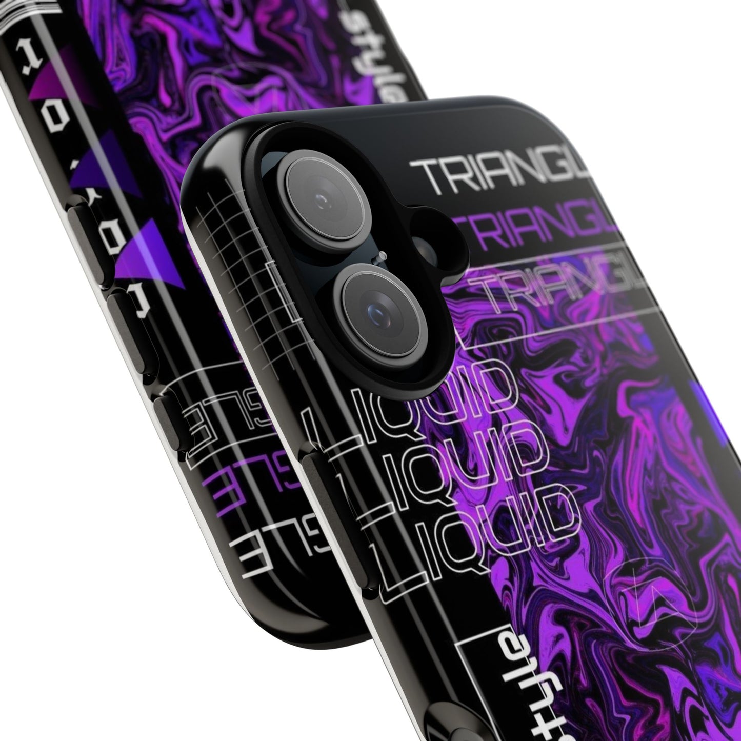 Abstract Purple Liquid Phone Case, Tough Phone Cover, Trendy Phone Accessory, Unique Gift for Tech Lovers, Modern Design for All Occasions